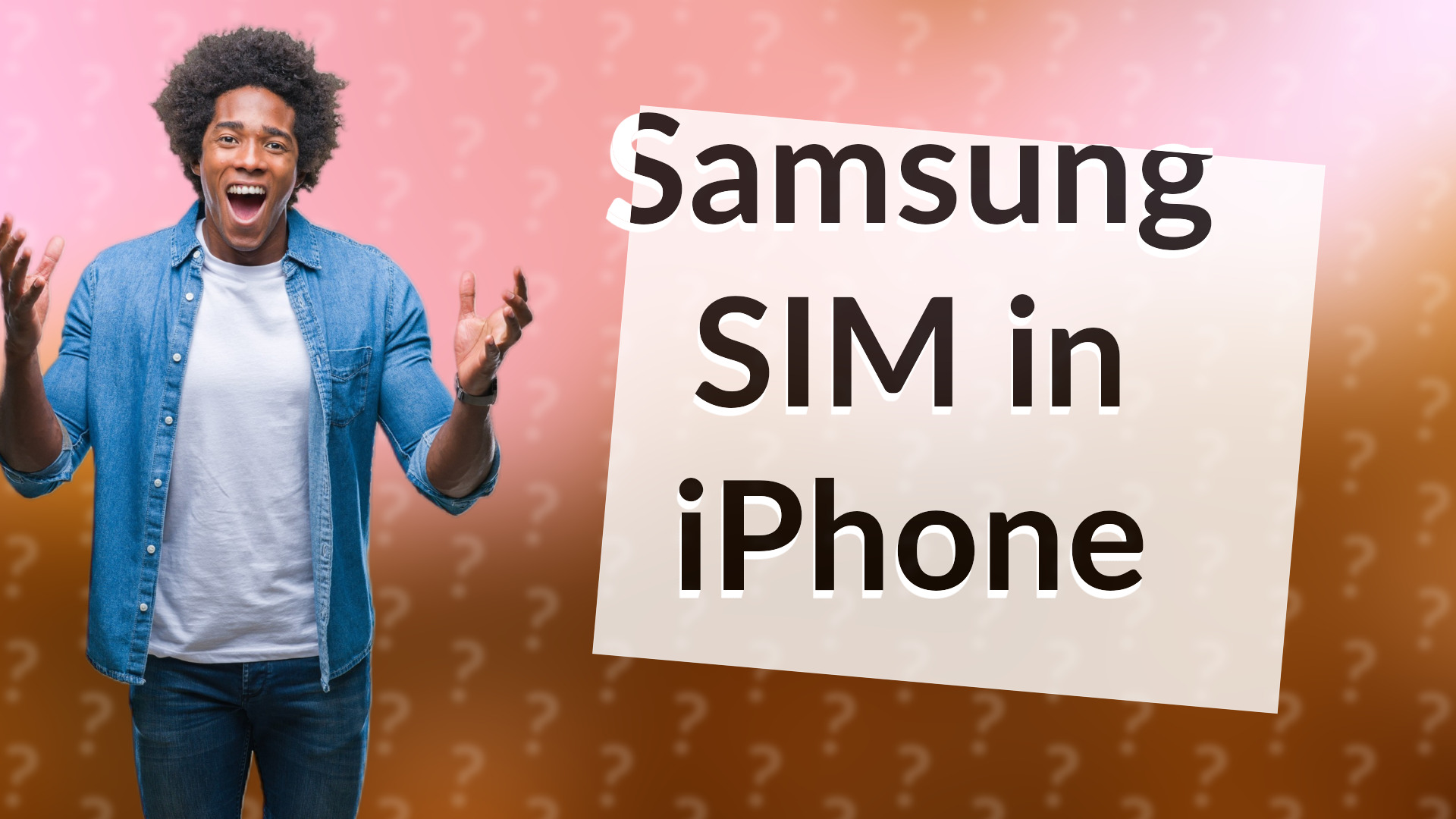 Samsung SIM in iPhone