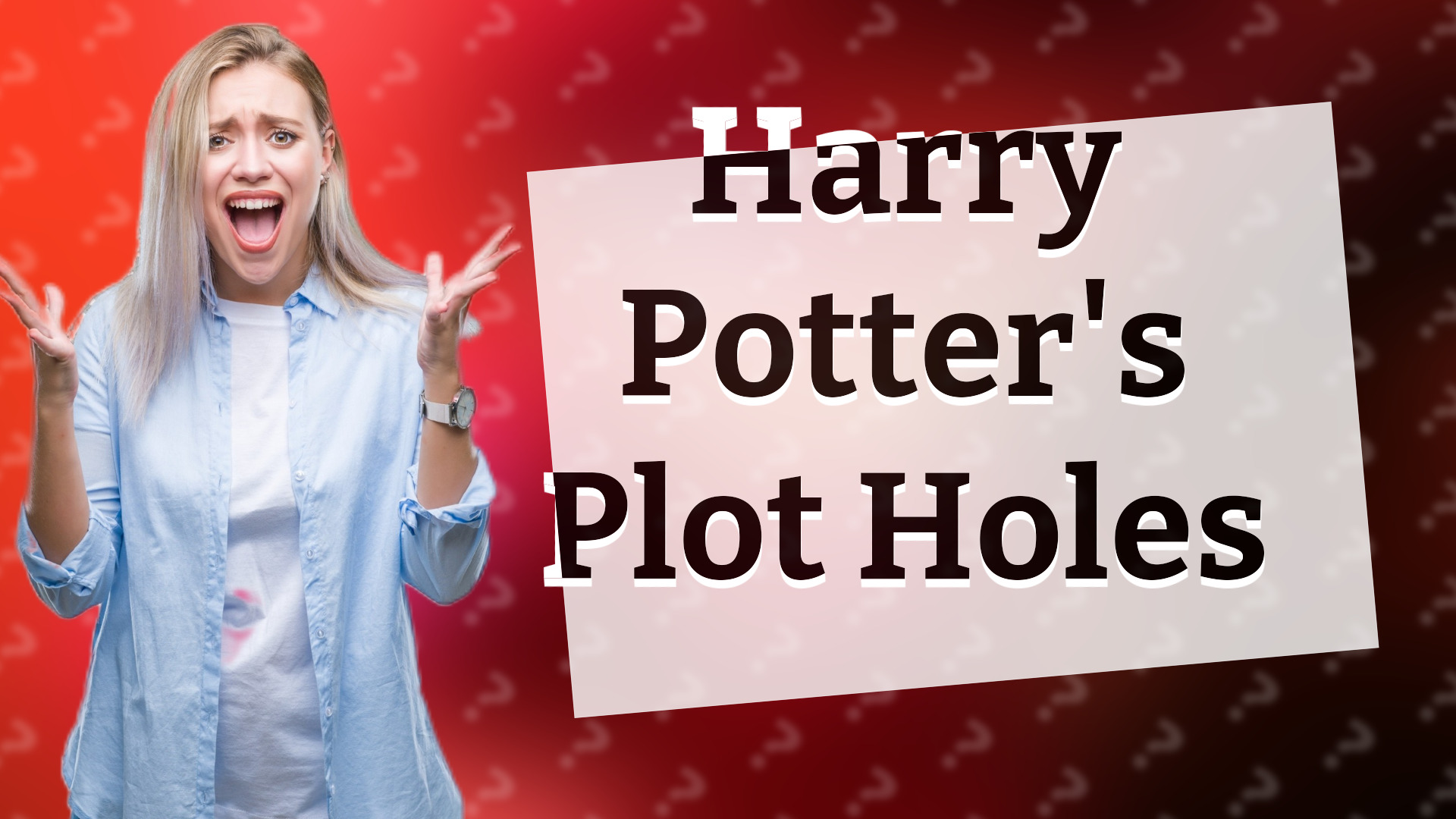 Harry Potter's Plot Holes