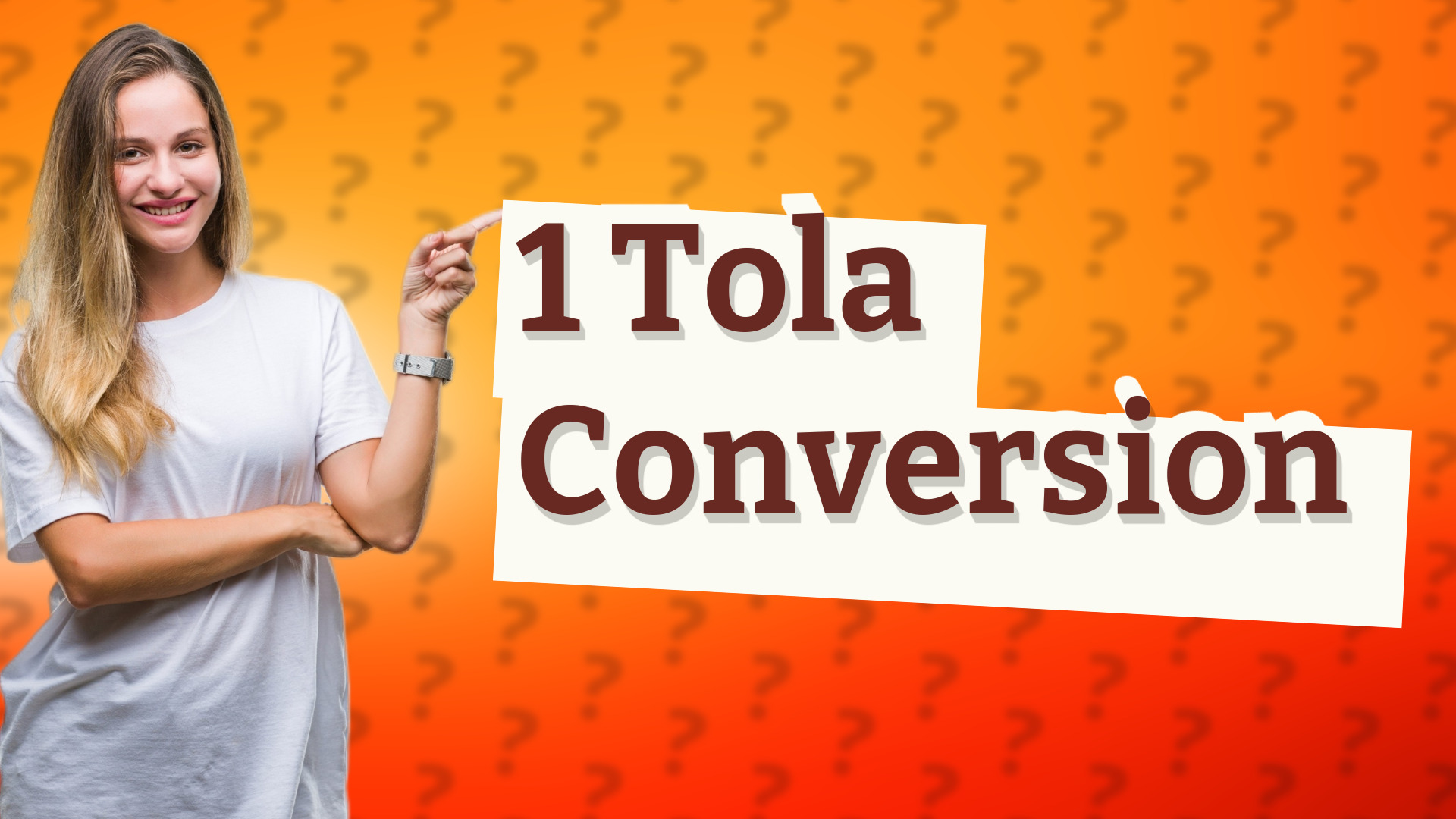 1 Tola Conversion