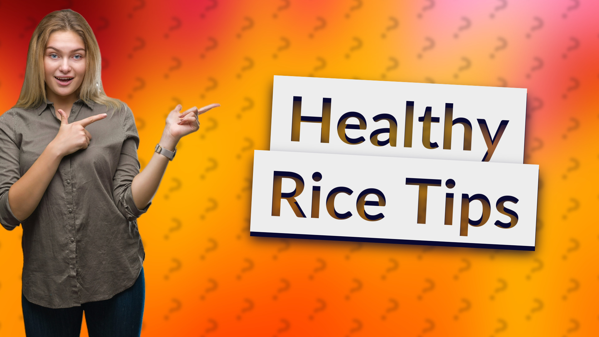 Healthy Rice Tips