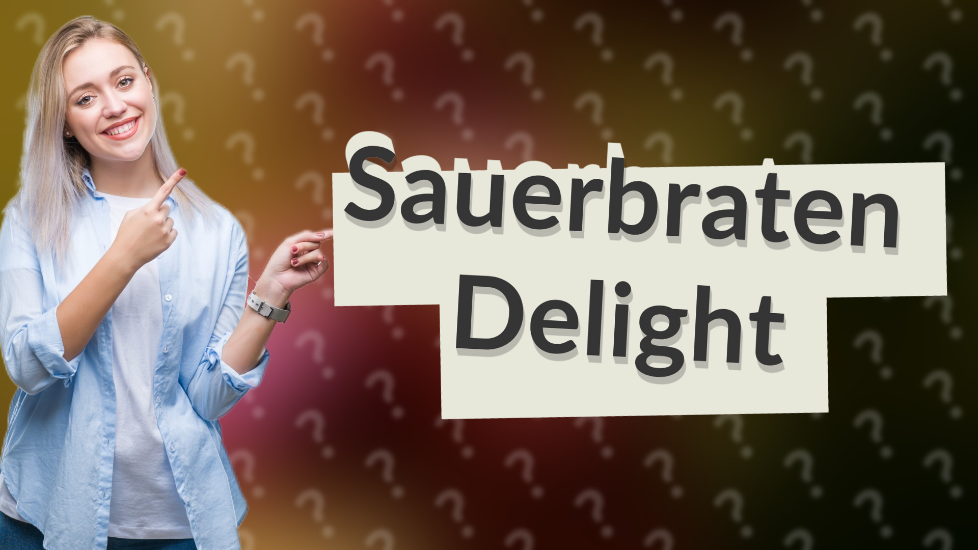 Sauerbraten Delight