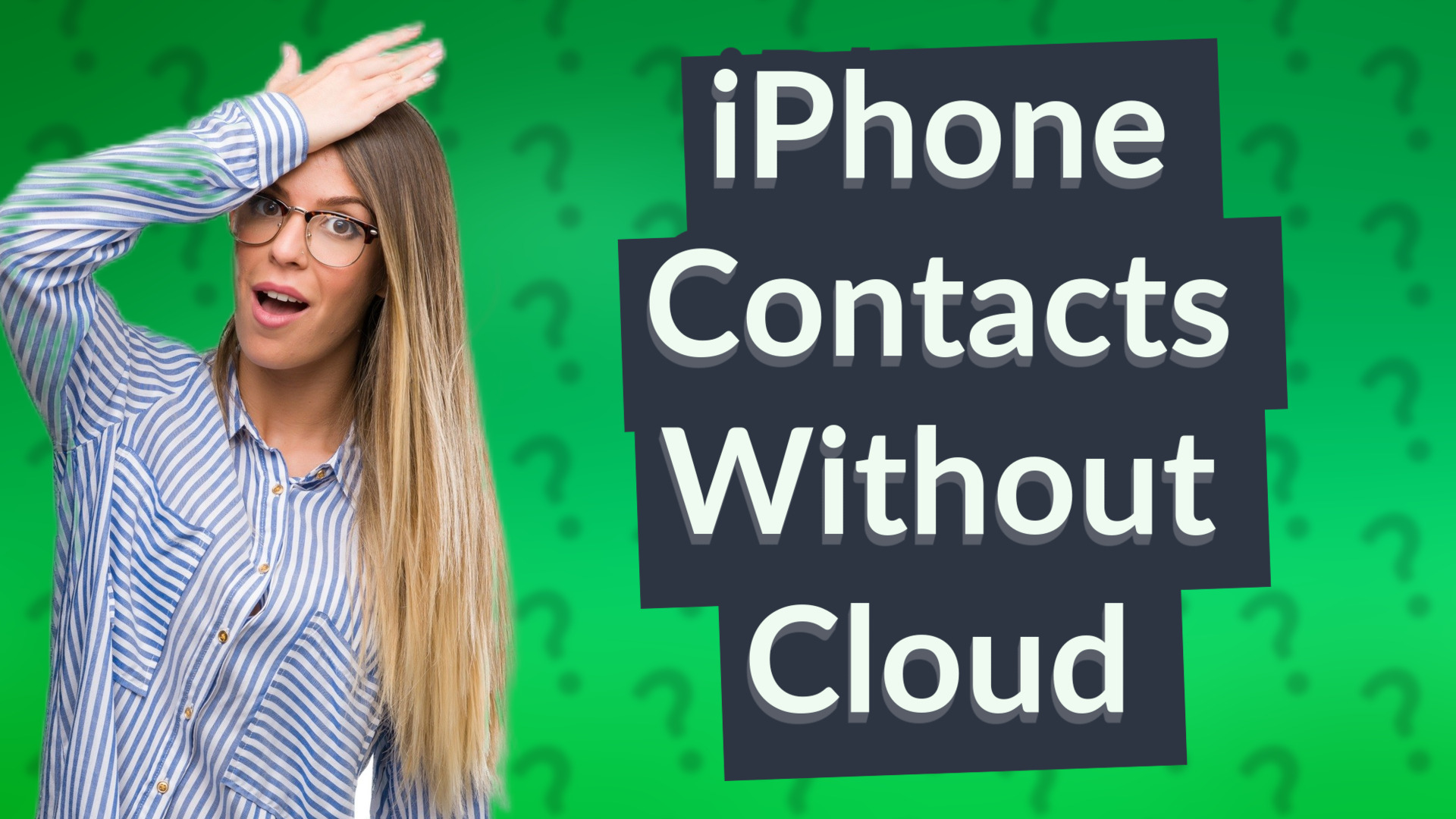 iPhone Contacts Without Cloud