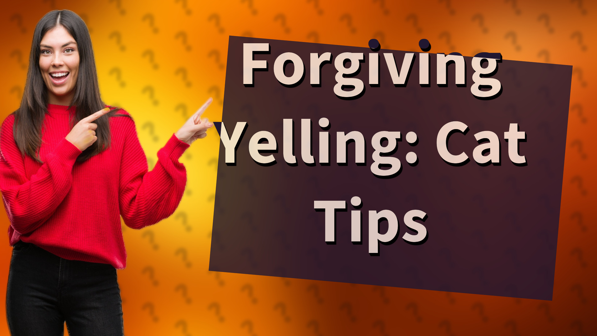 Forgiving Yelling: Cat Tips