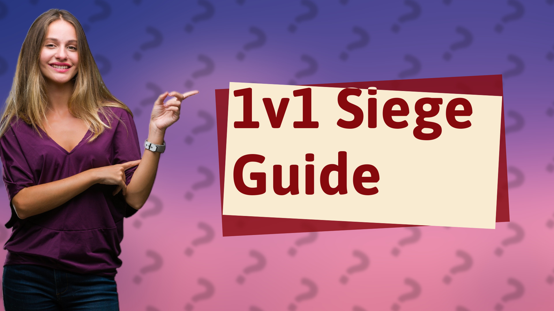1v1 Siege Guide
