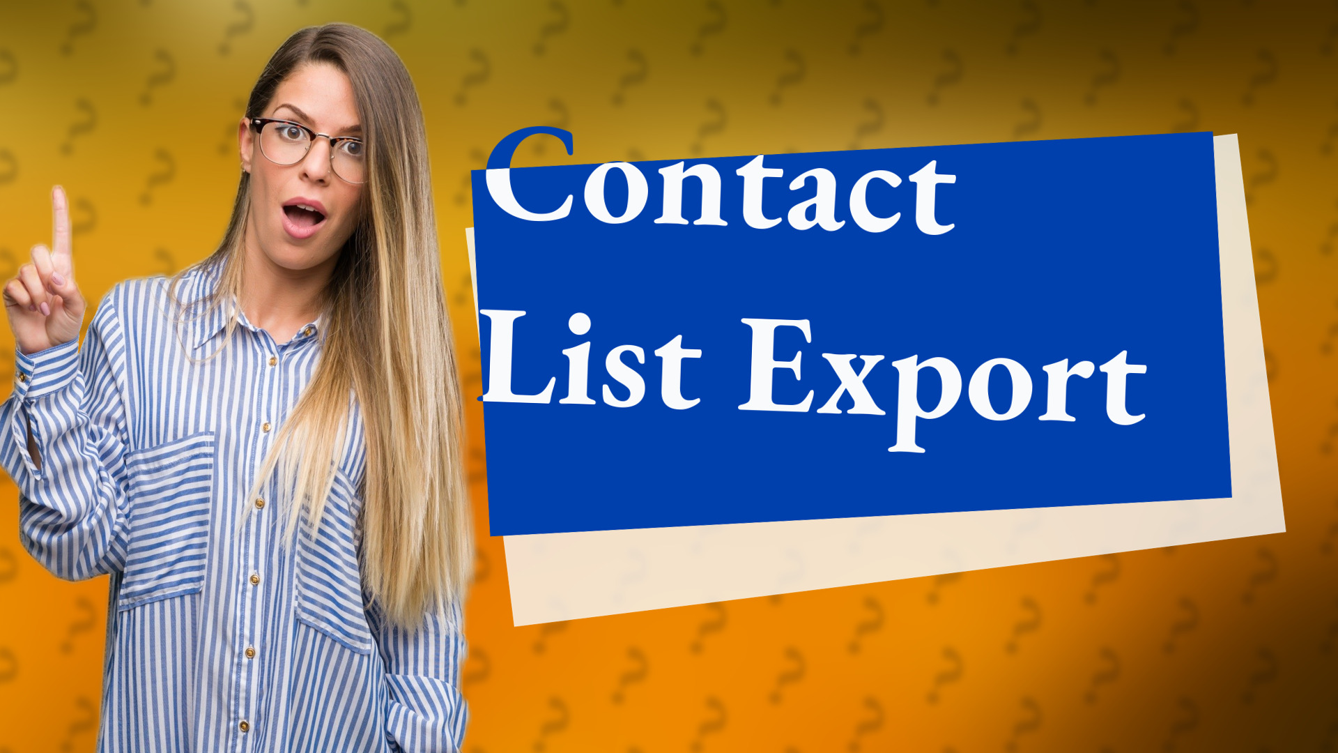 Contact List Export