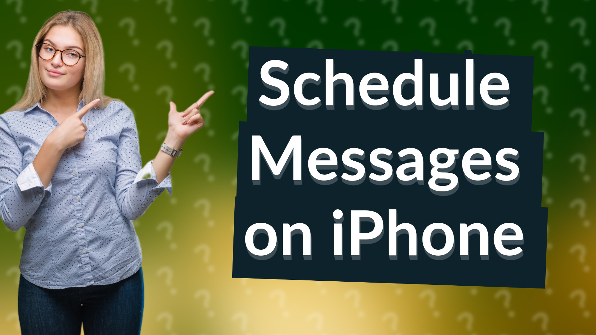 Schedule Messages on iPhone