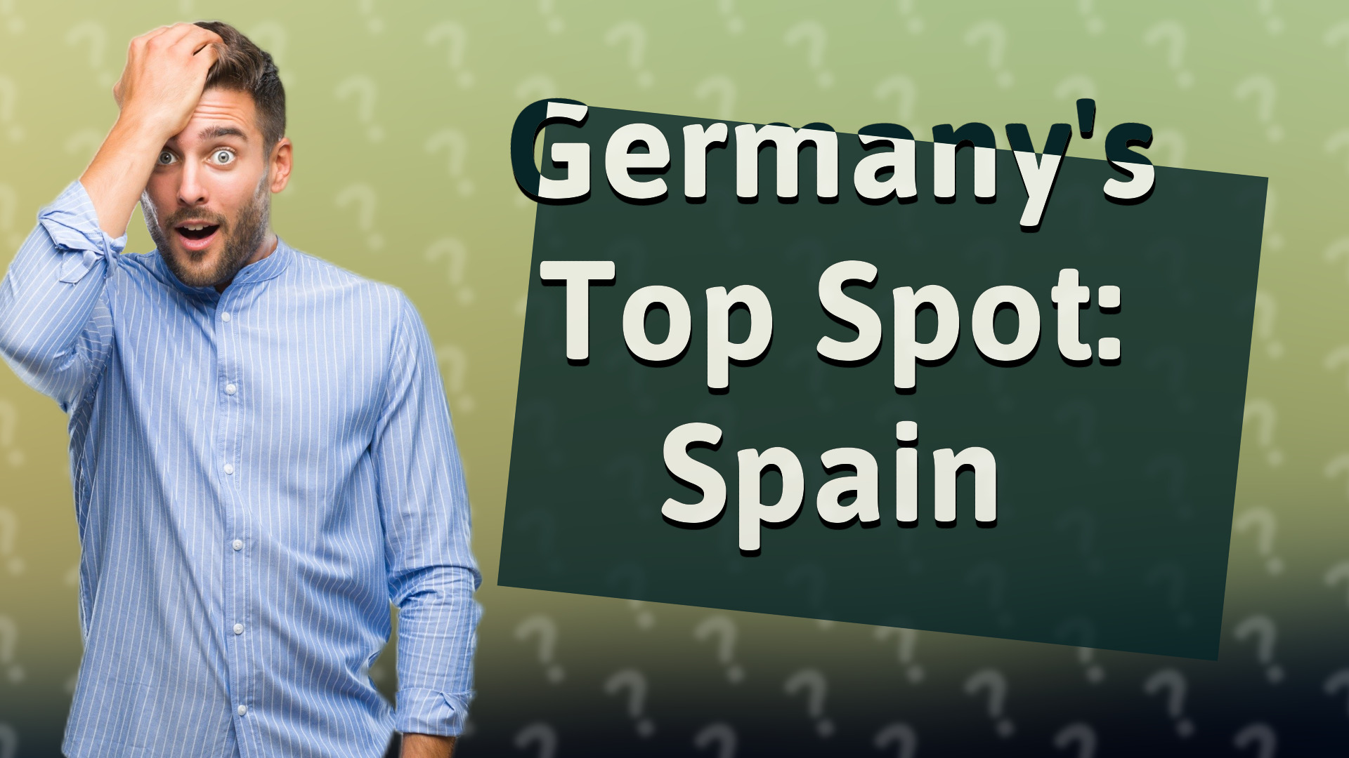 Germany's Top Spot: Spain