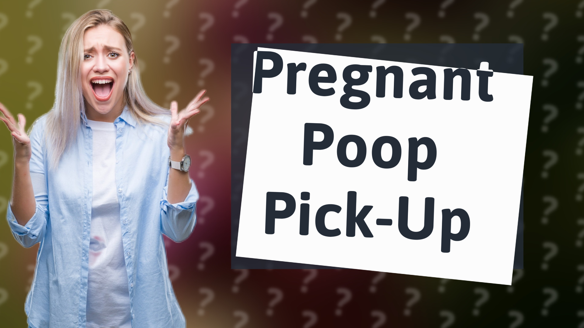 Pregnant Poop Pick-Up