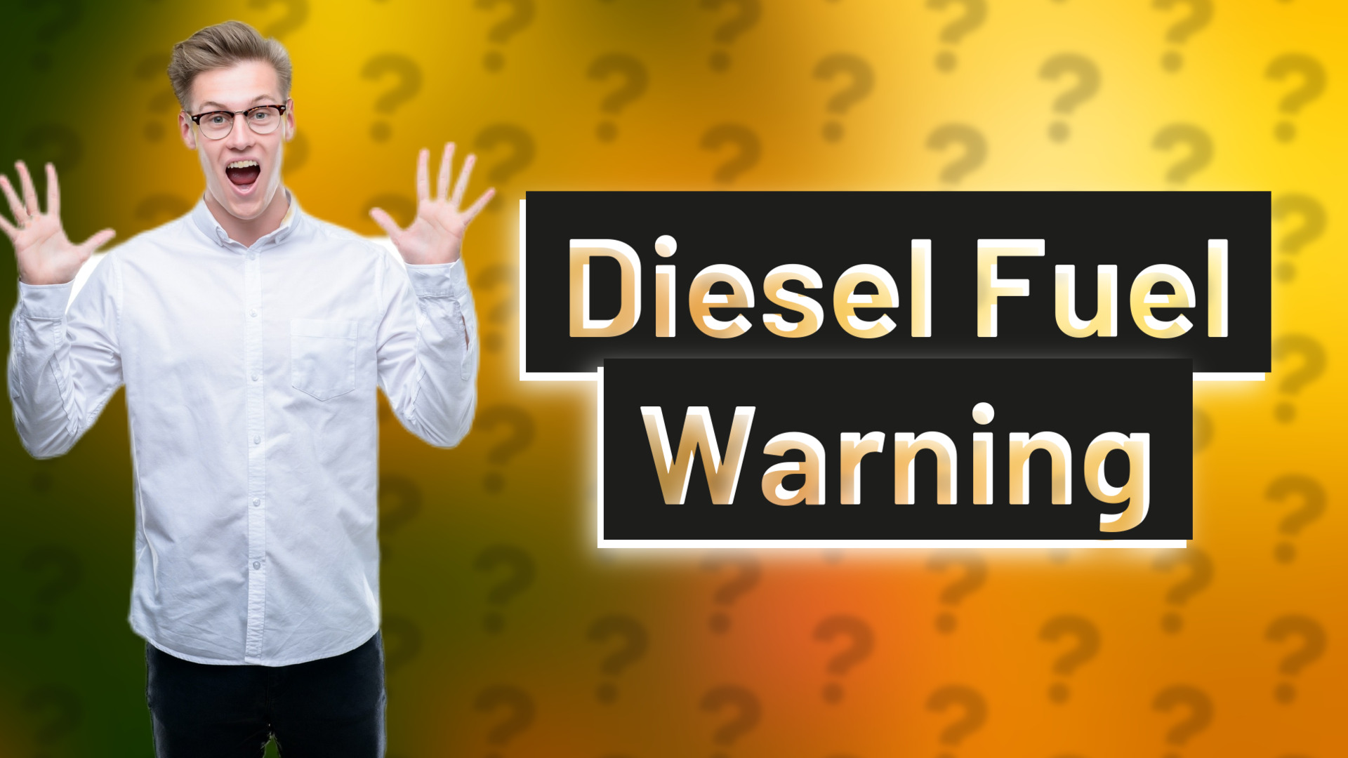Diesel Fuel Warning