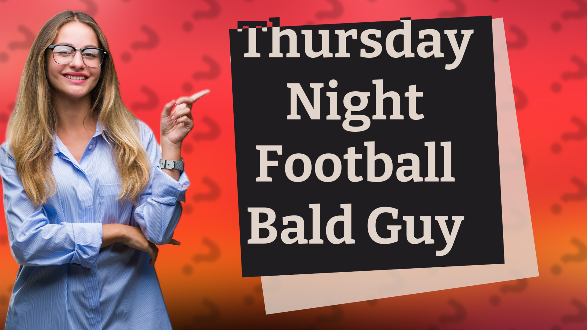 Thursday Night Football Bald Guy