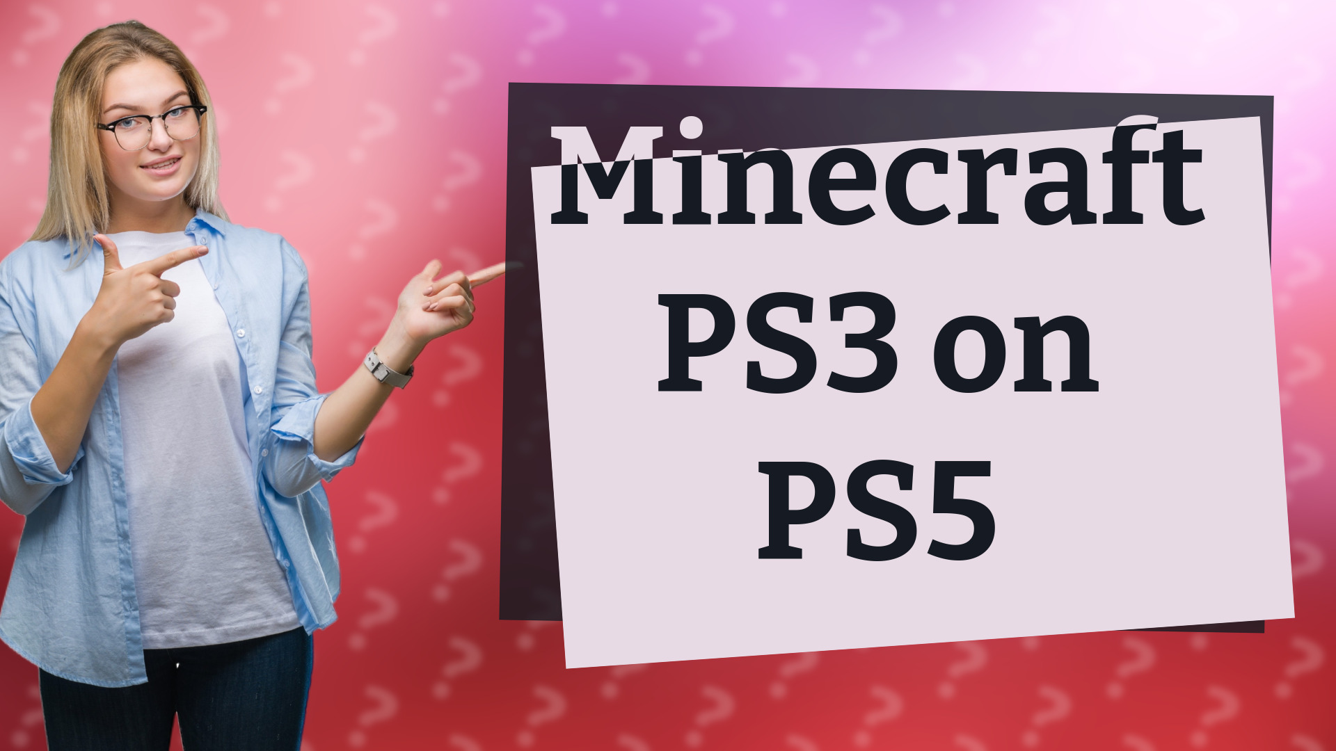 Minecraft PS3 on PS5
