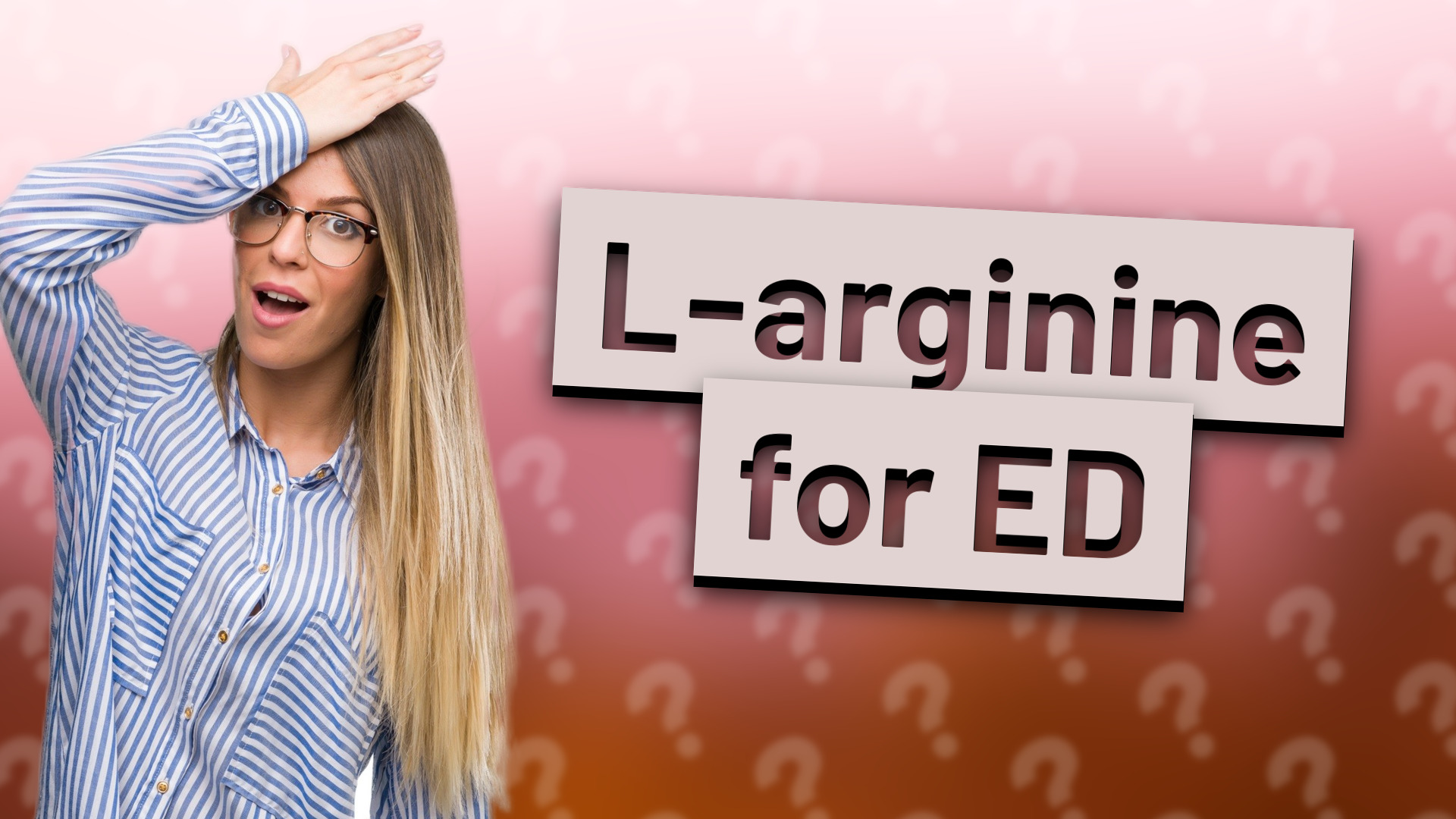 L-arginine for ED