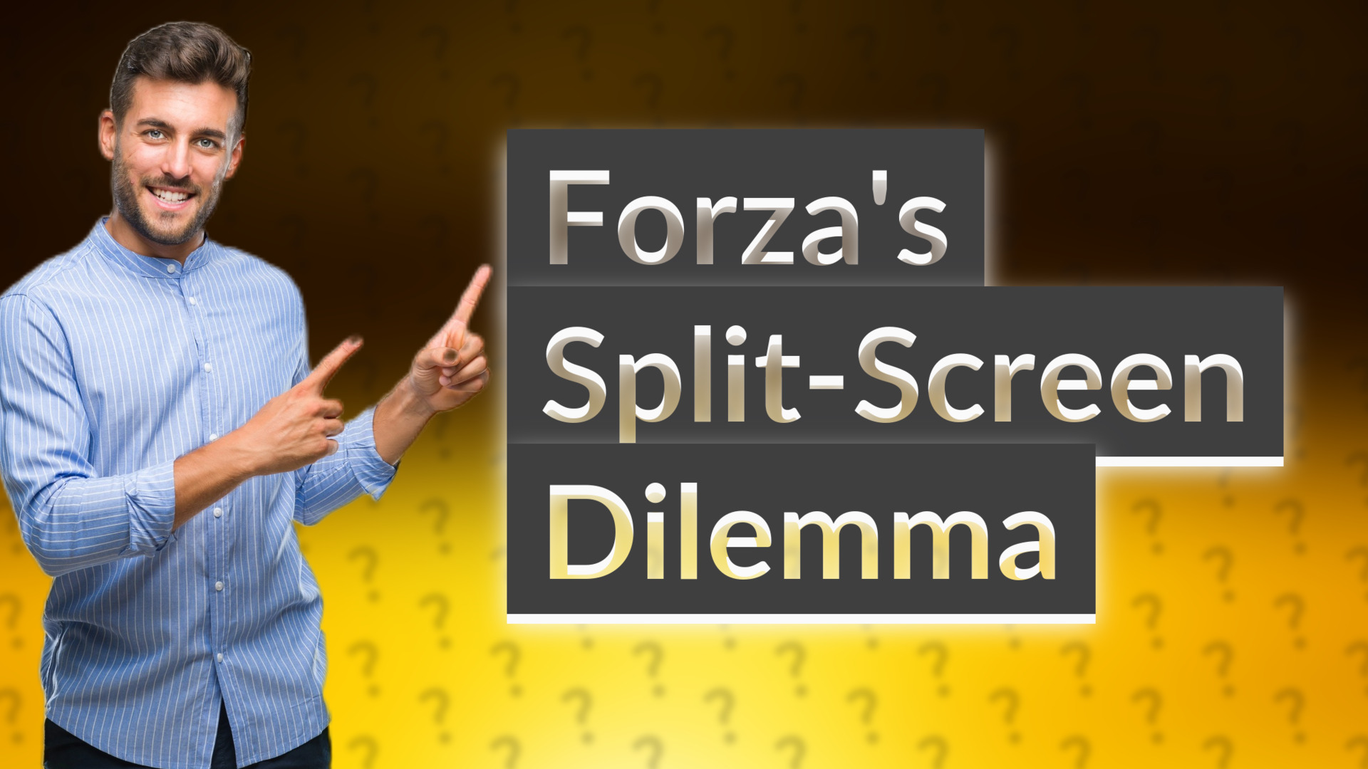 Forza's Split-Screen Dilemma