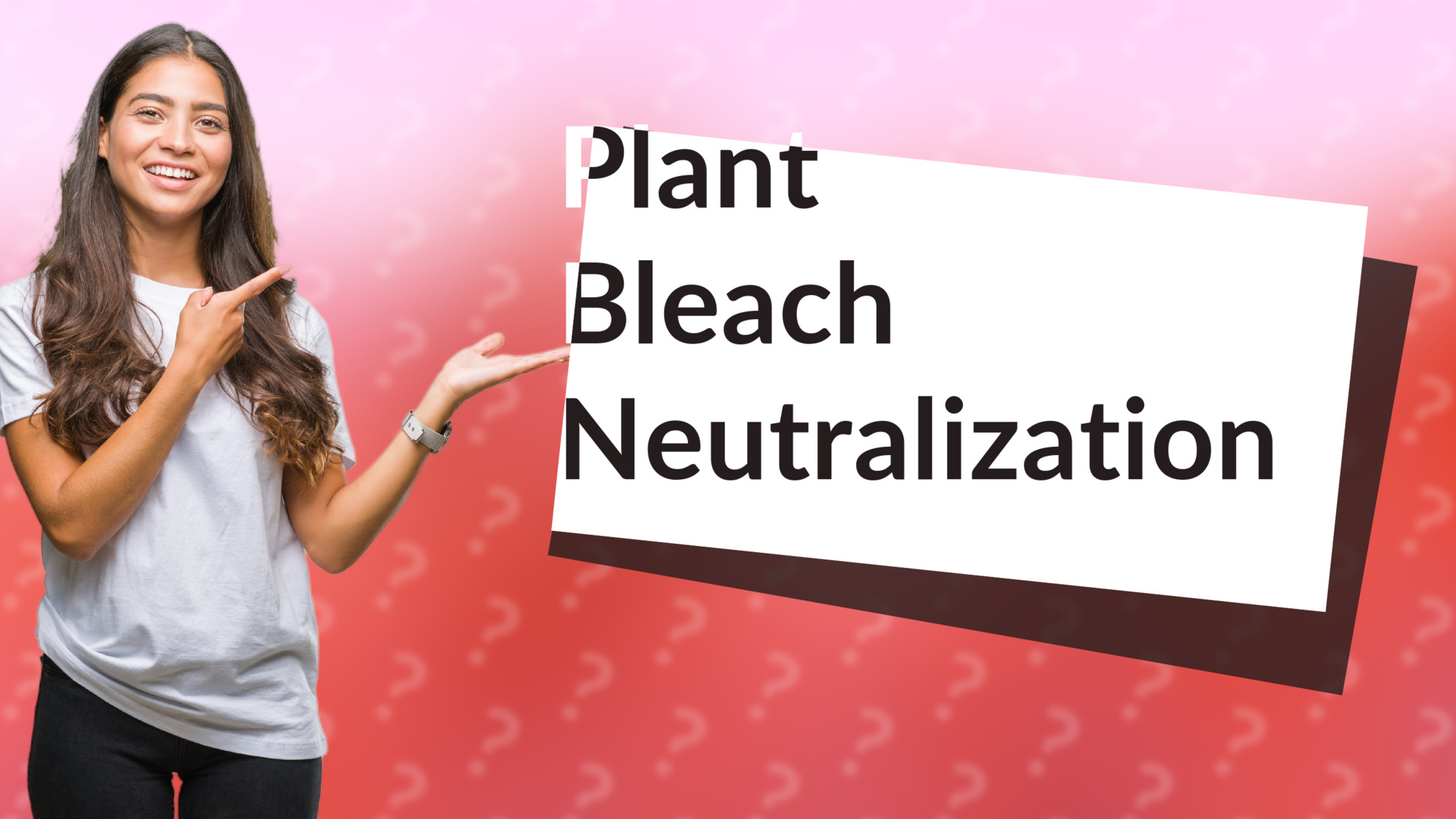 Plant Bleach Neutralization