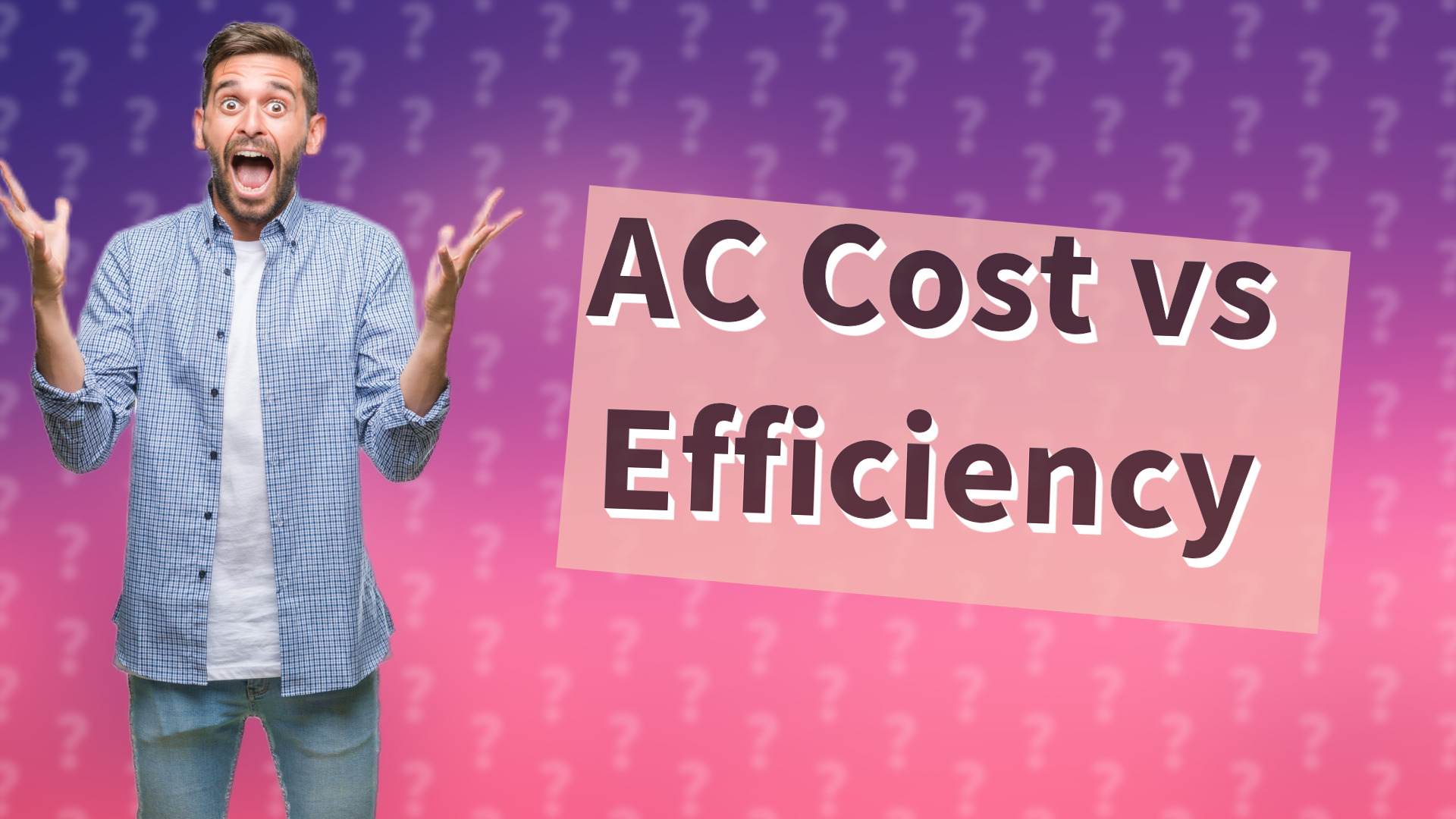 AC Cost vs Efficiency