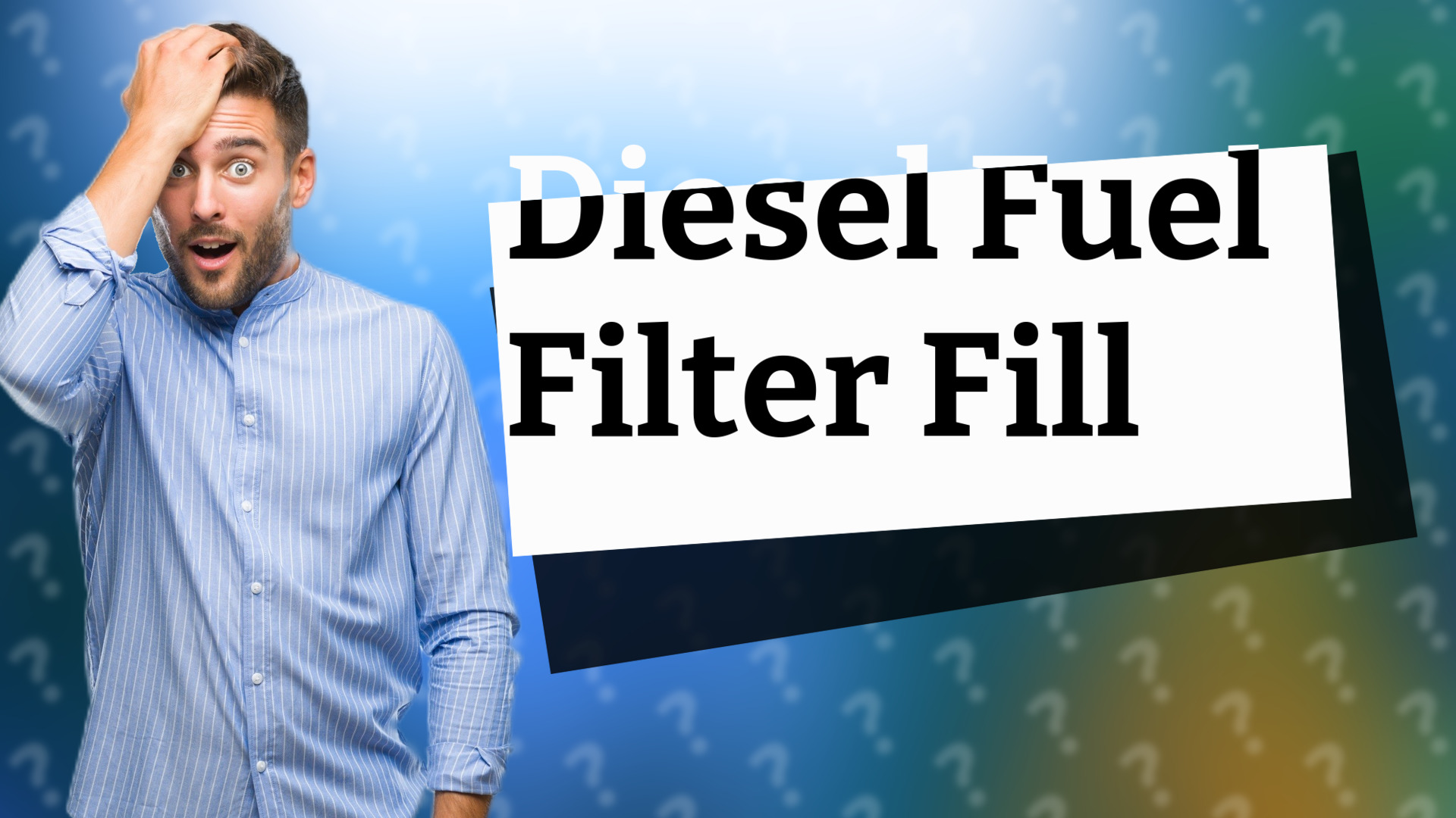 Diesel Fuel Filter Fill