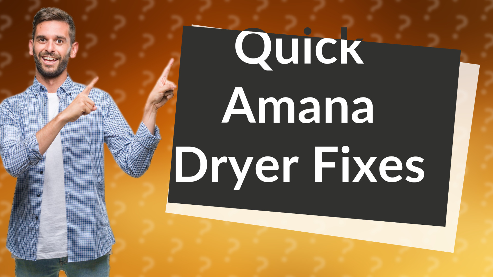 Quick Amana Dryer Fixes
