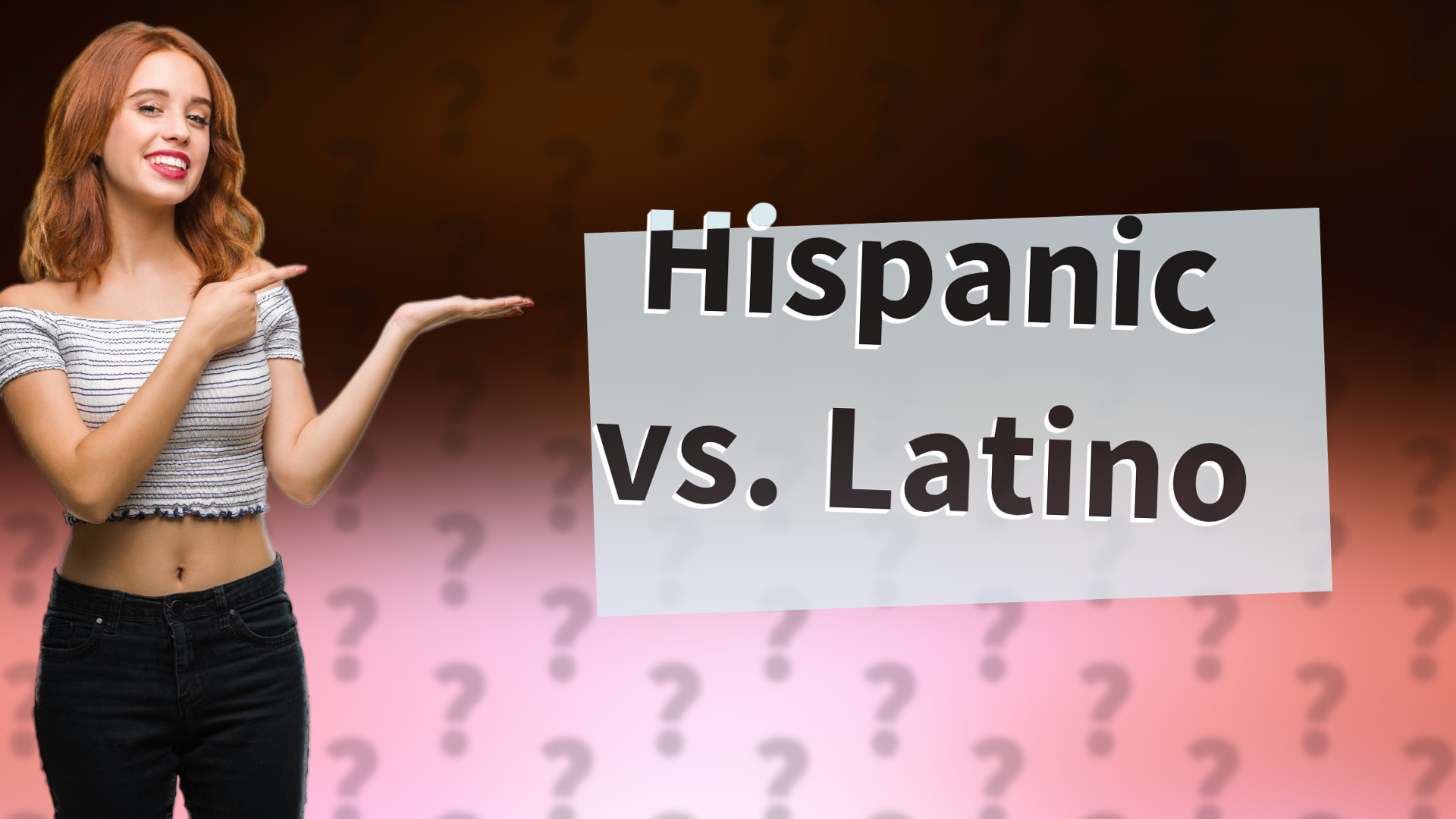 Hispanic vs. Latino