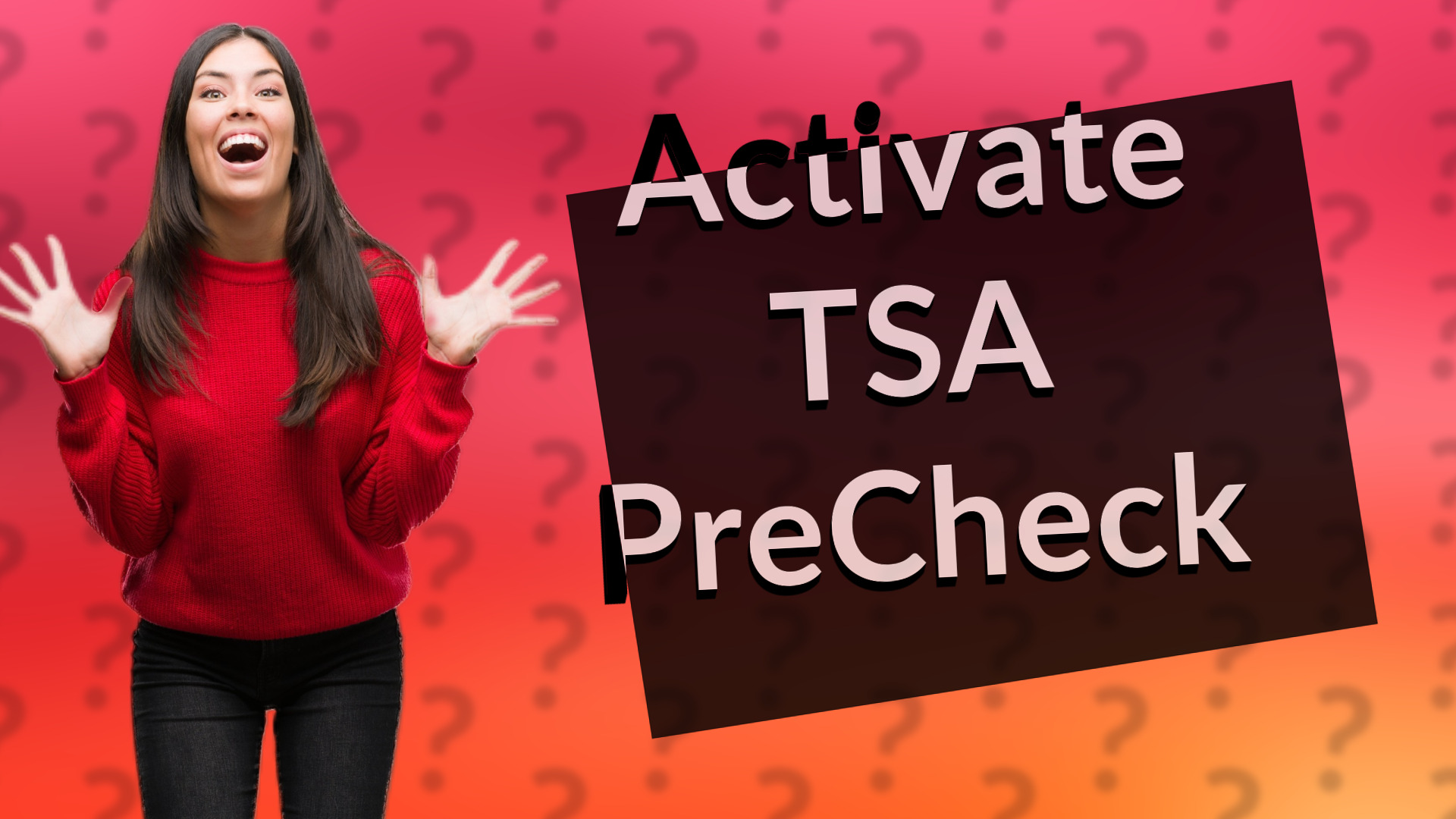 Activate TSA PreCheck
