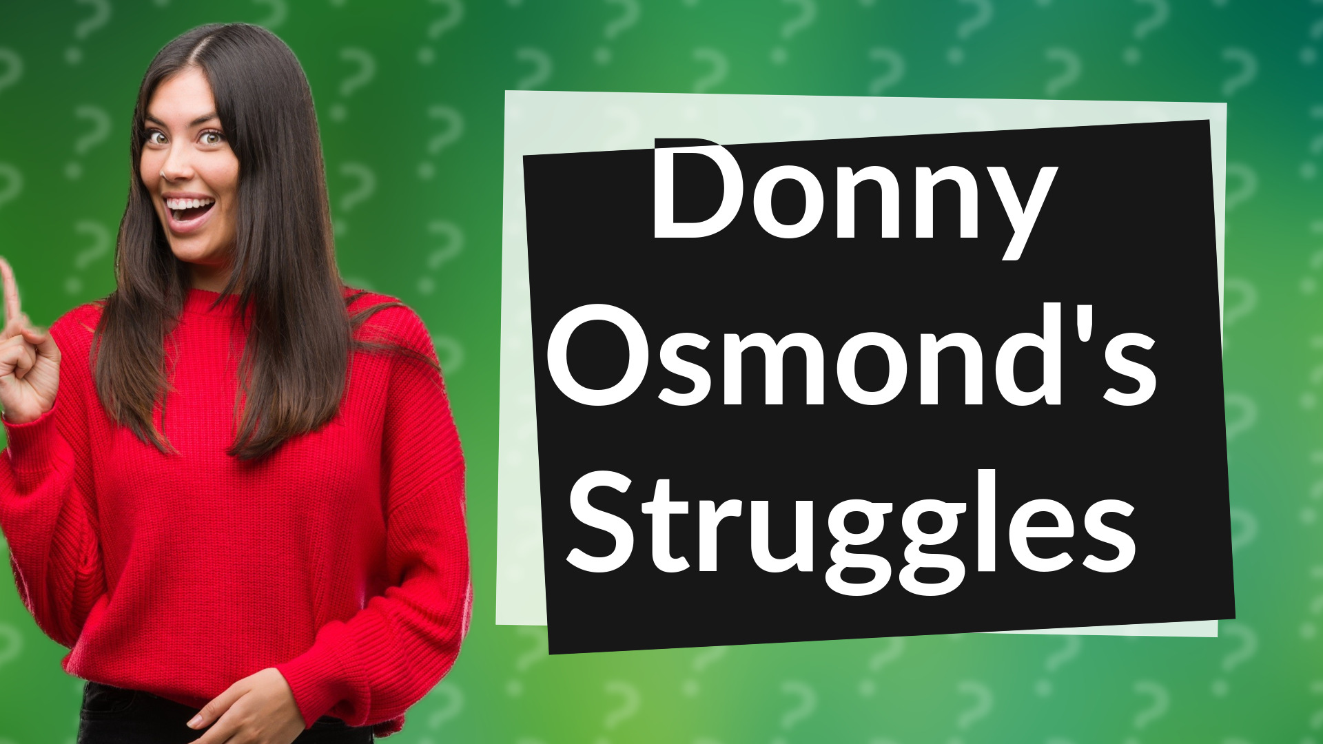 Donny Osmond's Struggles