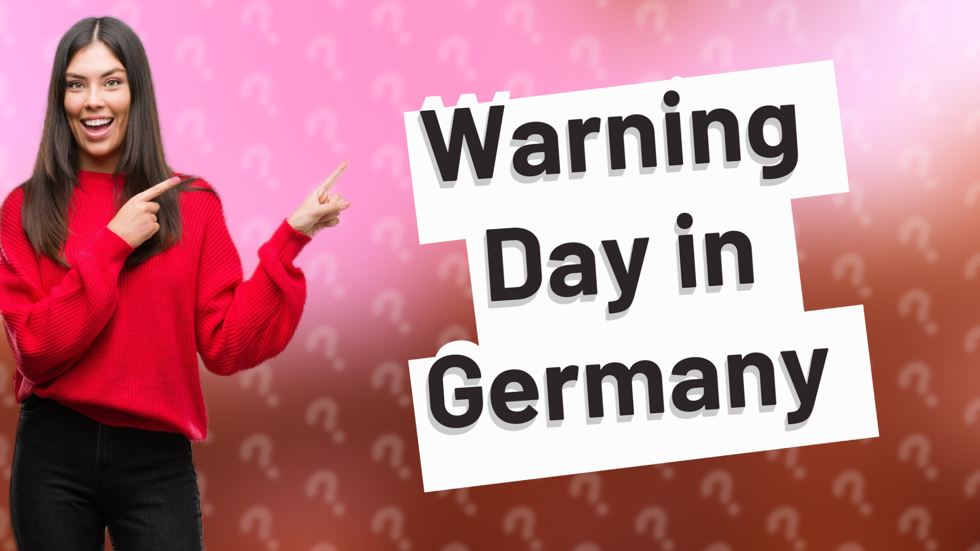 Warning Day in Germany