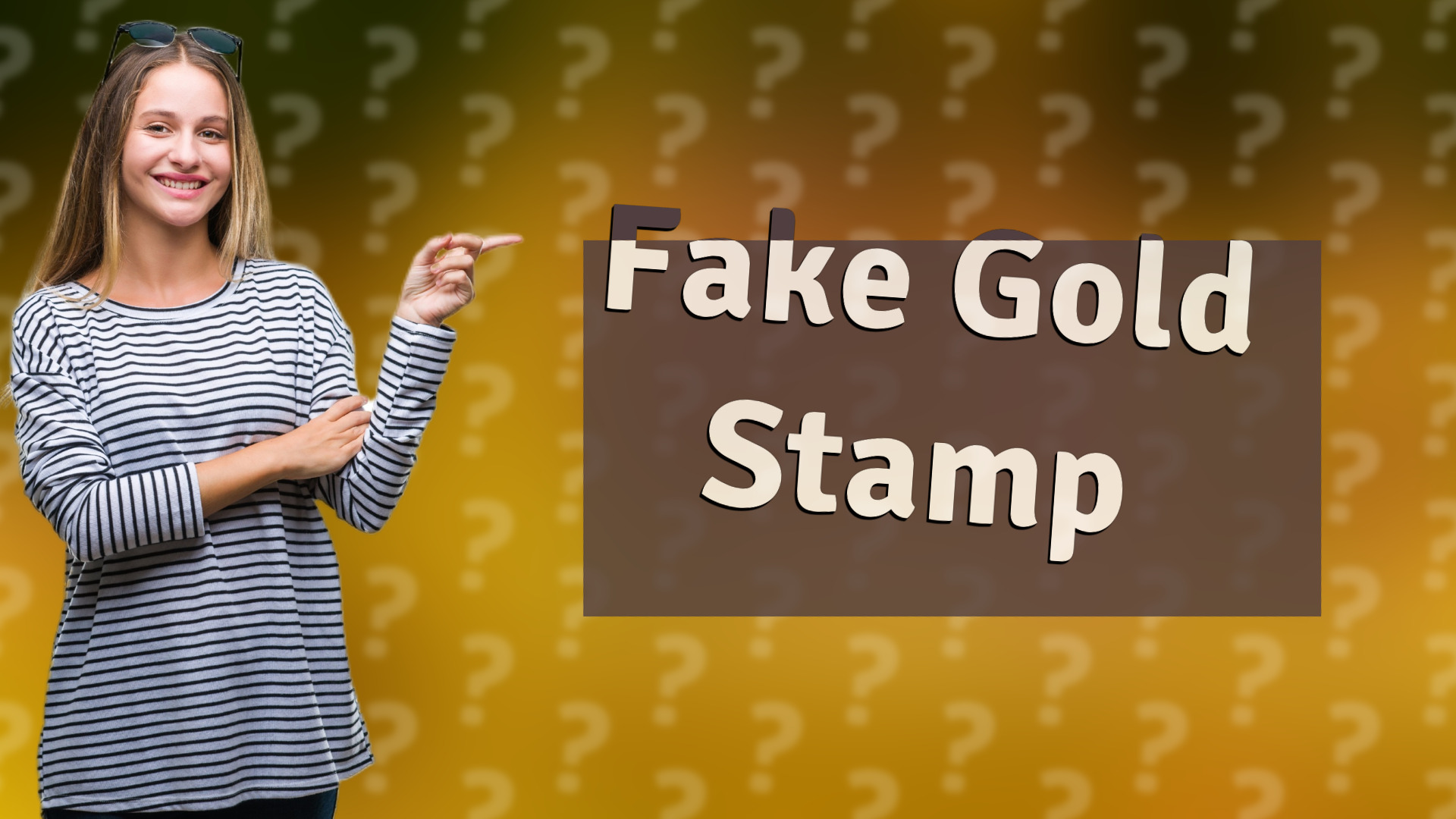 Fake Gold Stamp
