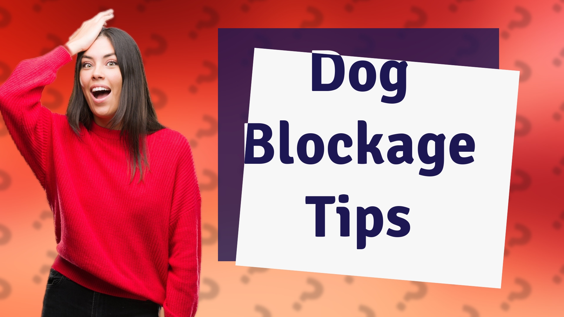 Dog Blockage Tips