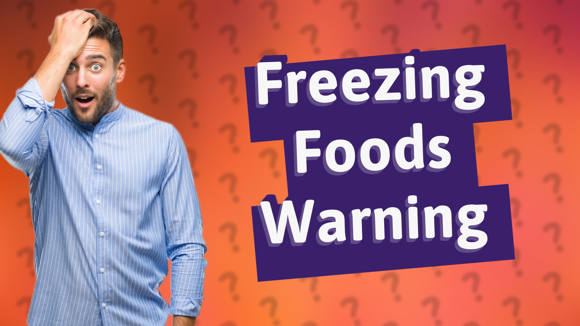 Freezing Foods Warning