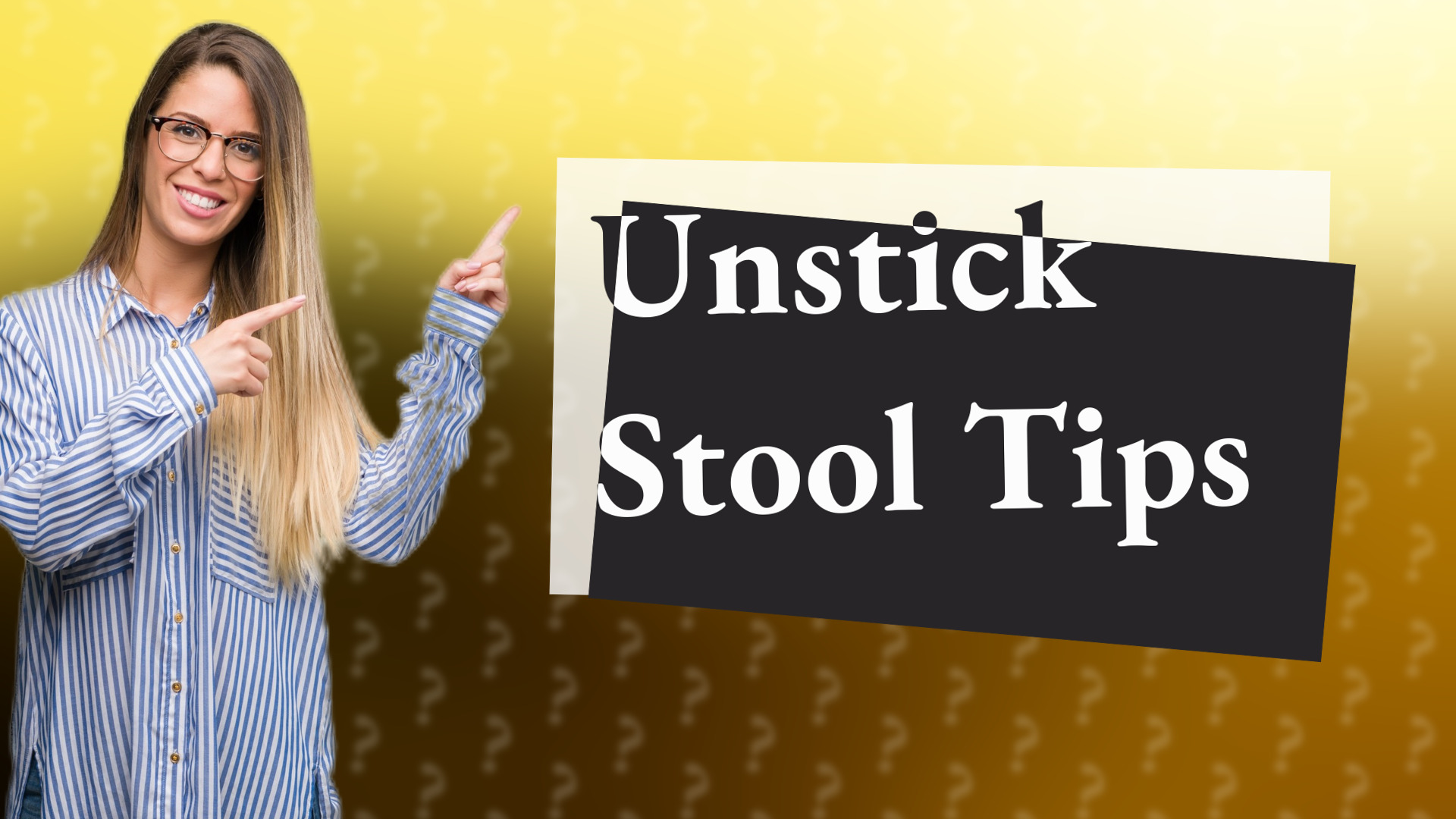 Unstick Stool Tips