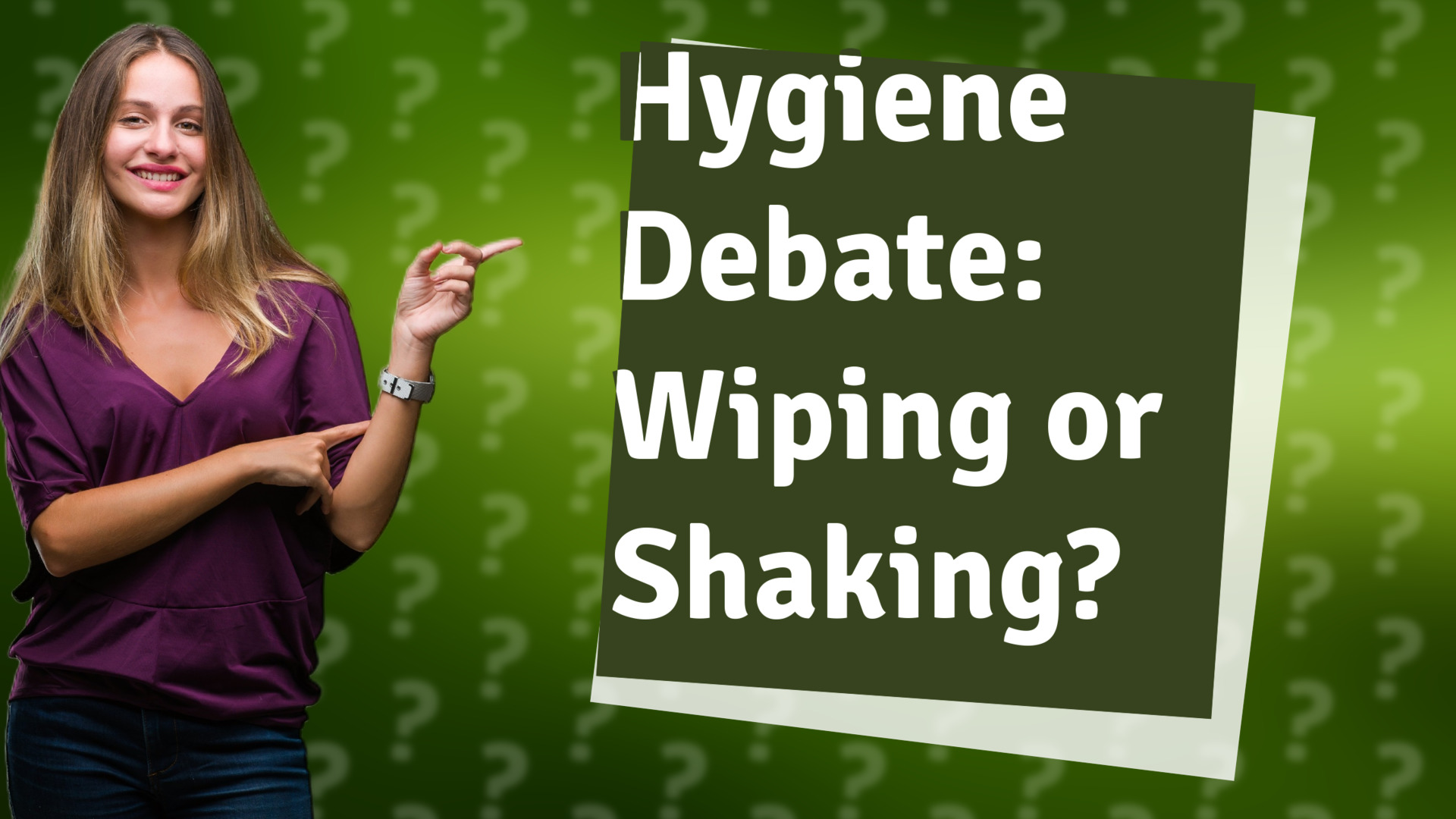 Hygiene Debate: Wiping or Shaking?