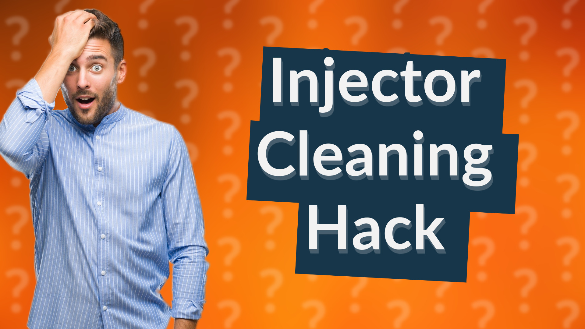 Injector Cleaning Hack