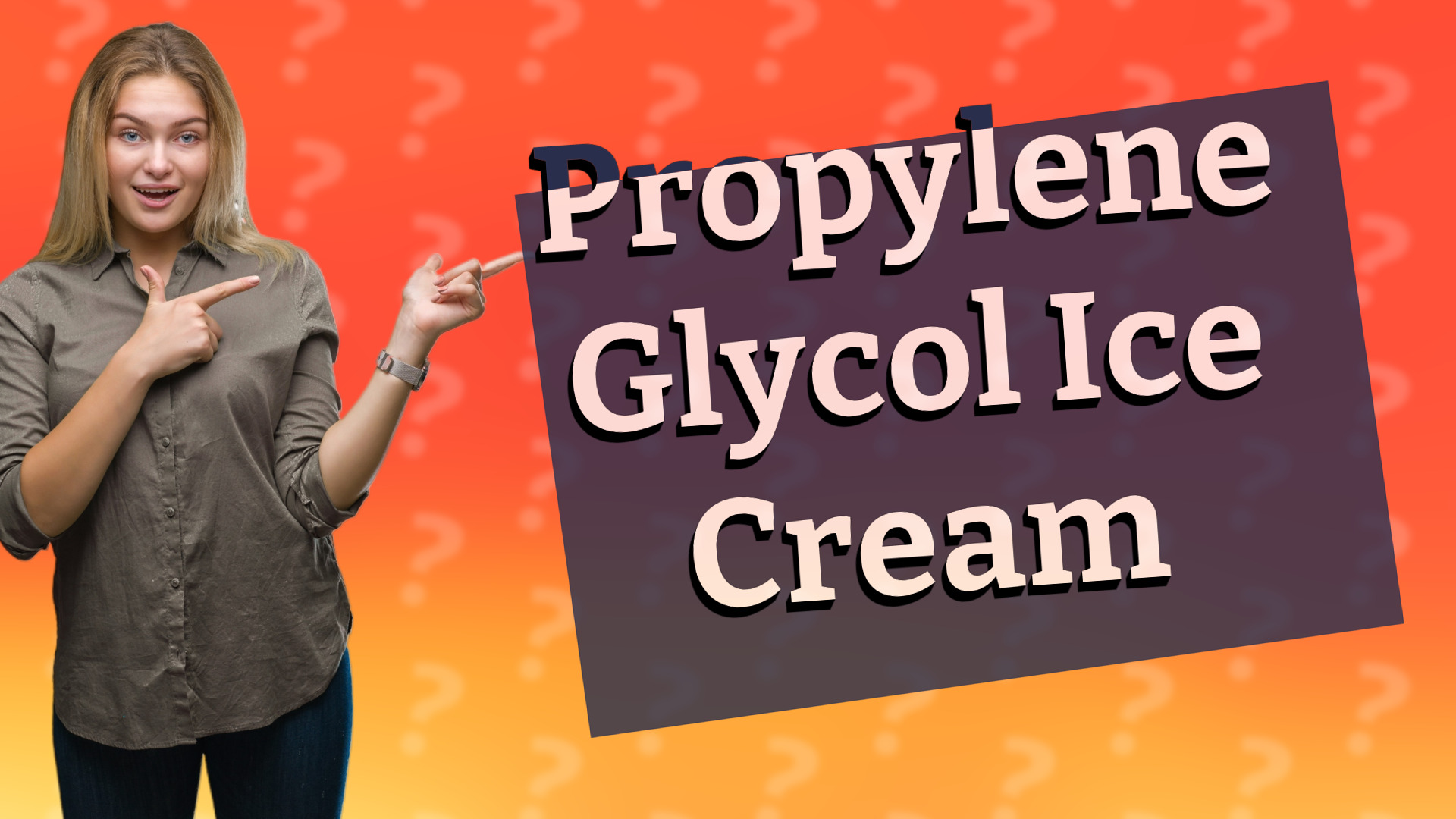 Propylene Glycol Ice Cream