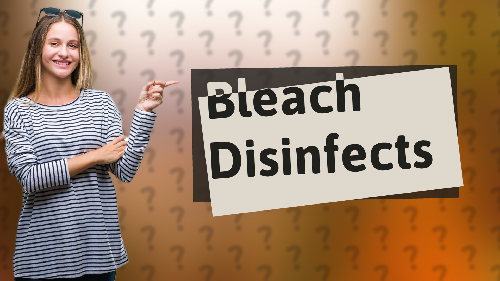 Bleach Disinfects