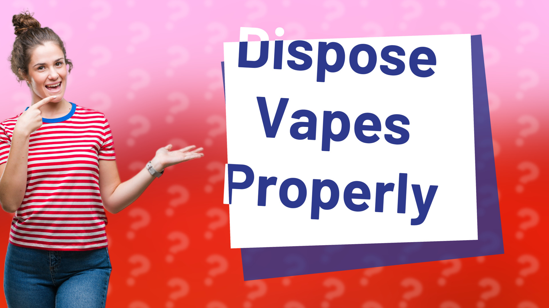 Dispose Vapes Properly