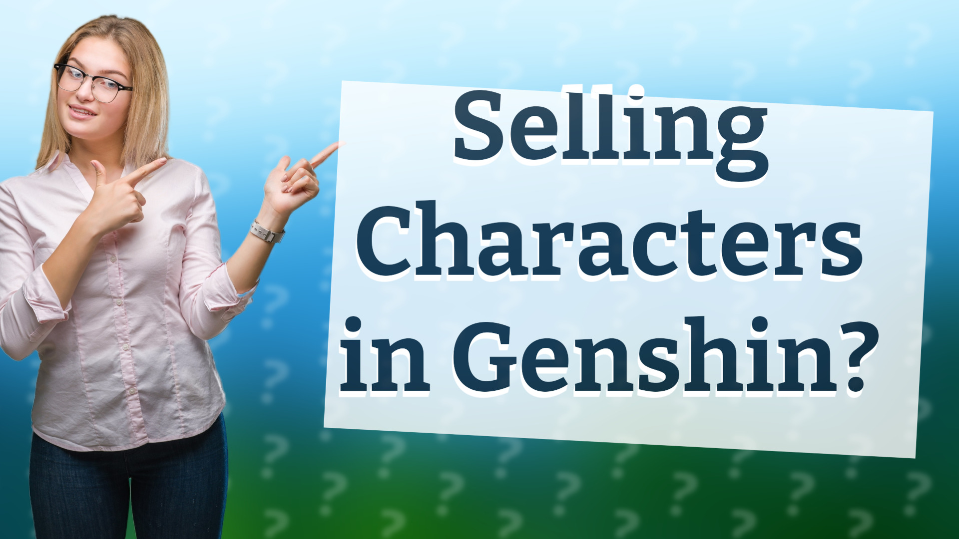Selling Characters in Genshin?