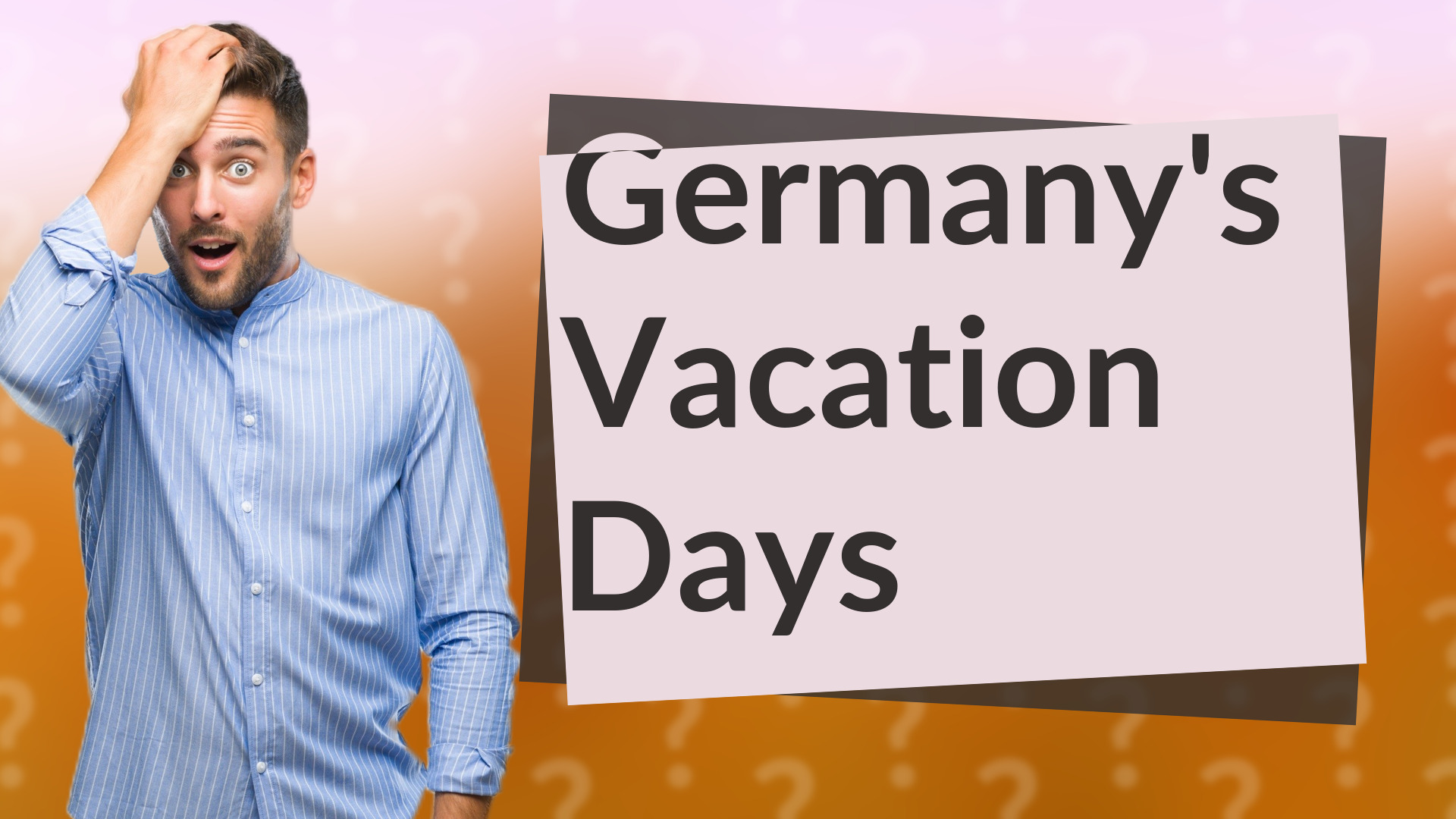 Germany's Vacation Days