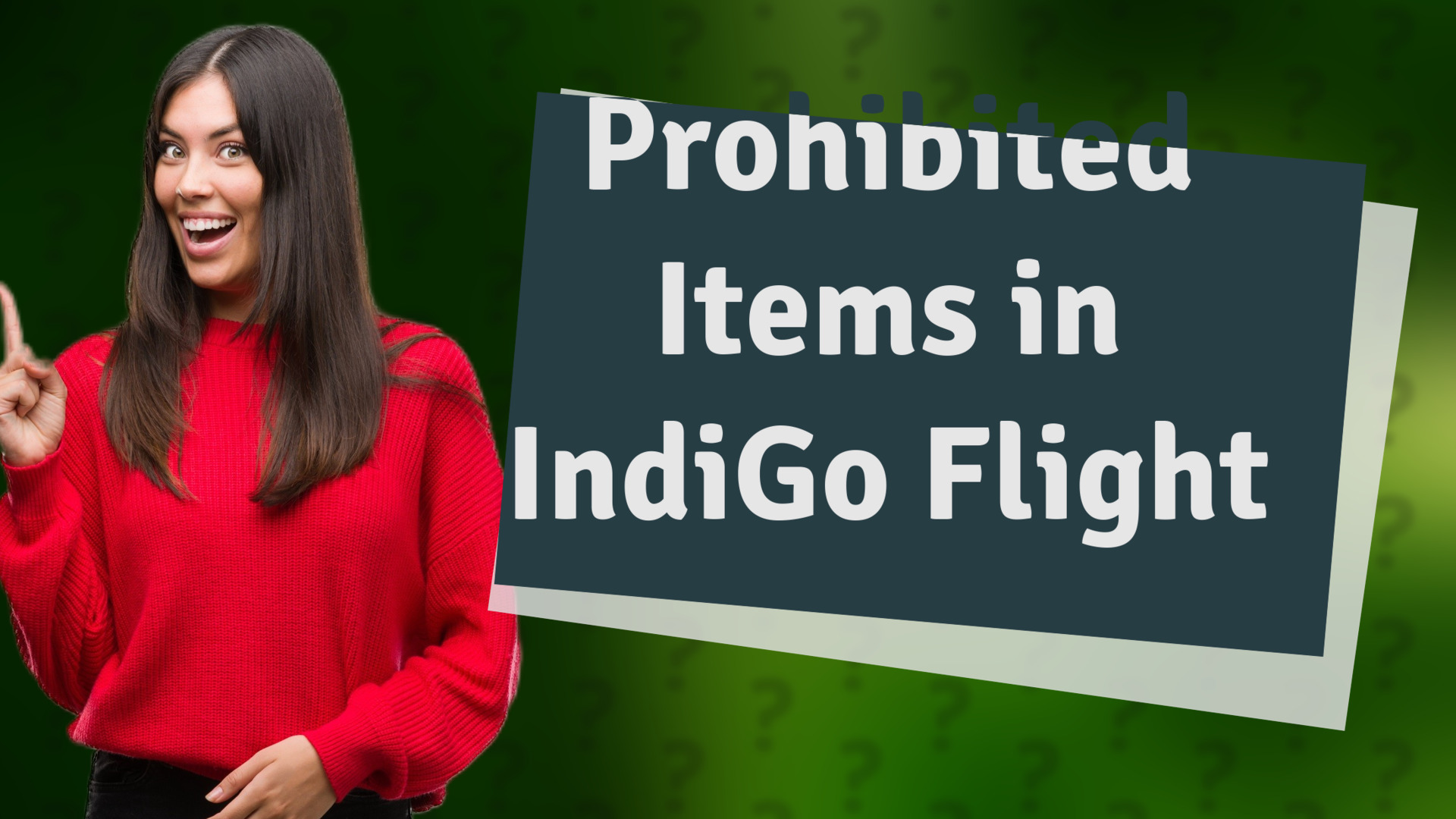 Prohibited Items in IndiGo Flight