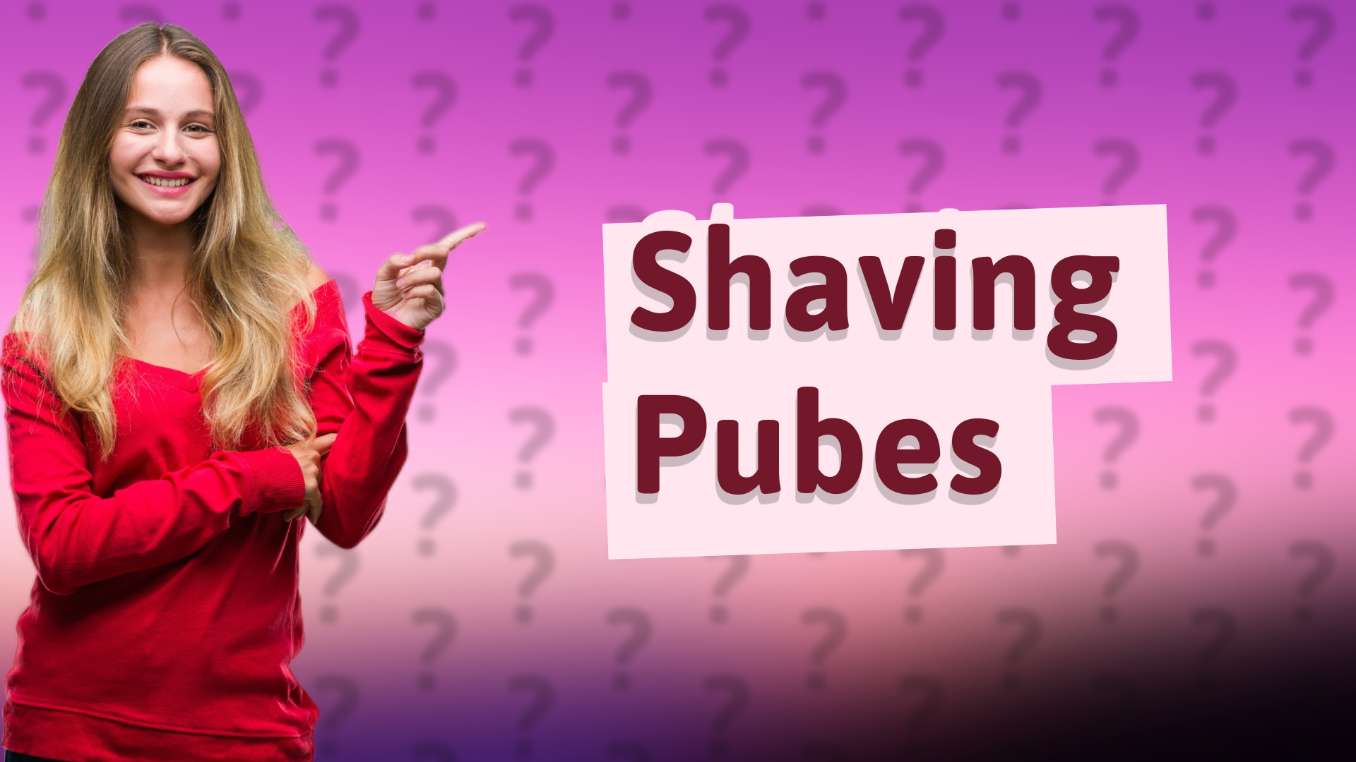 Shaving Pubes