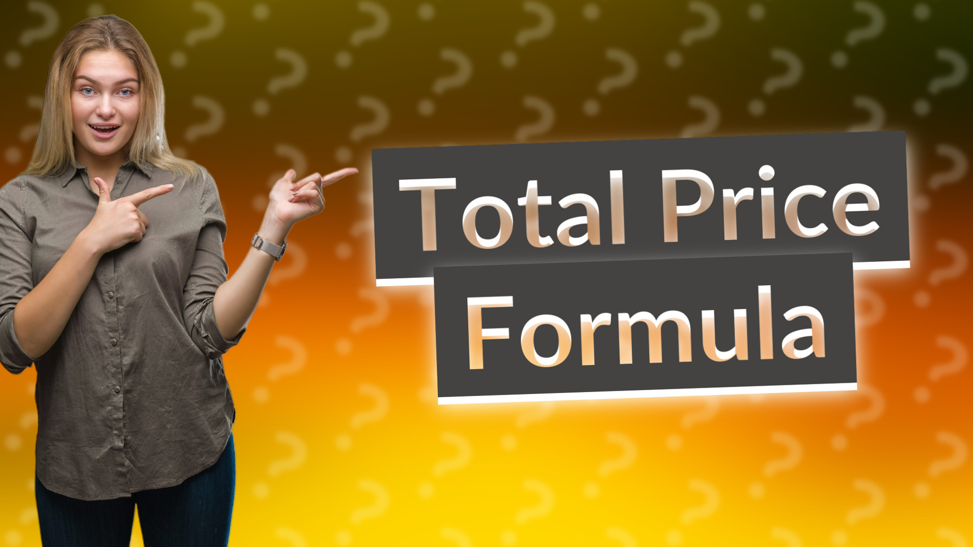 Total Price Formula