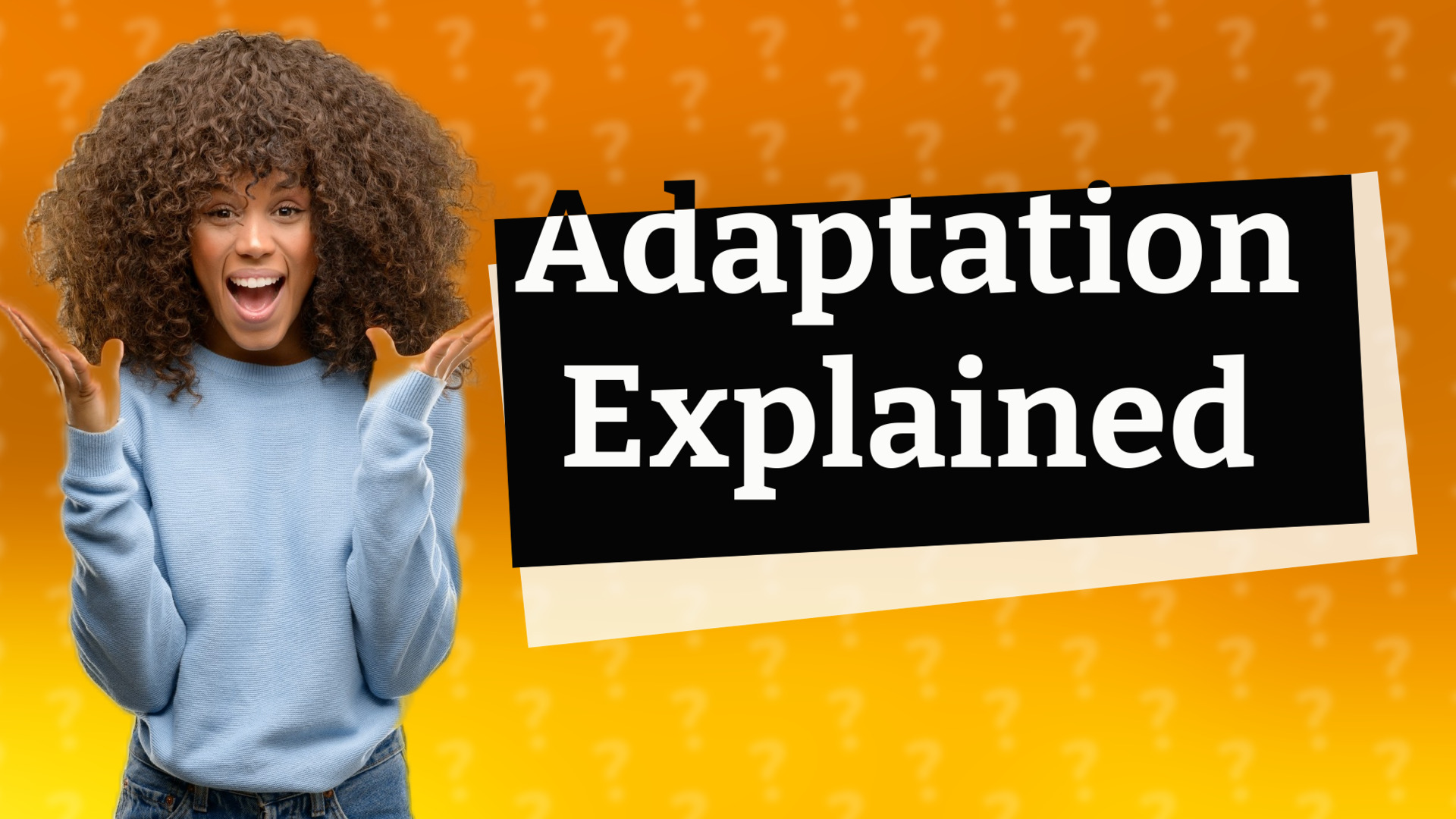 Adaptation Explained