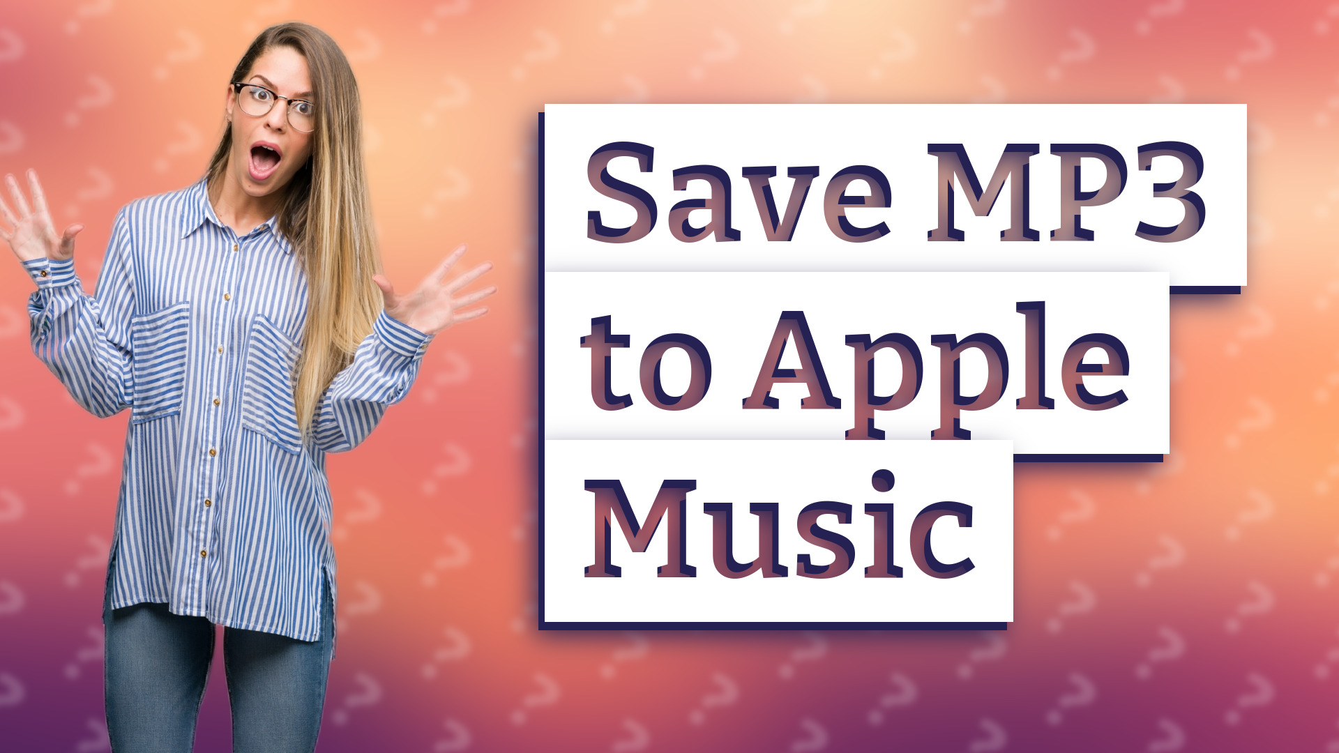 Save MP3 to Apple Music