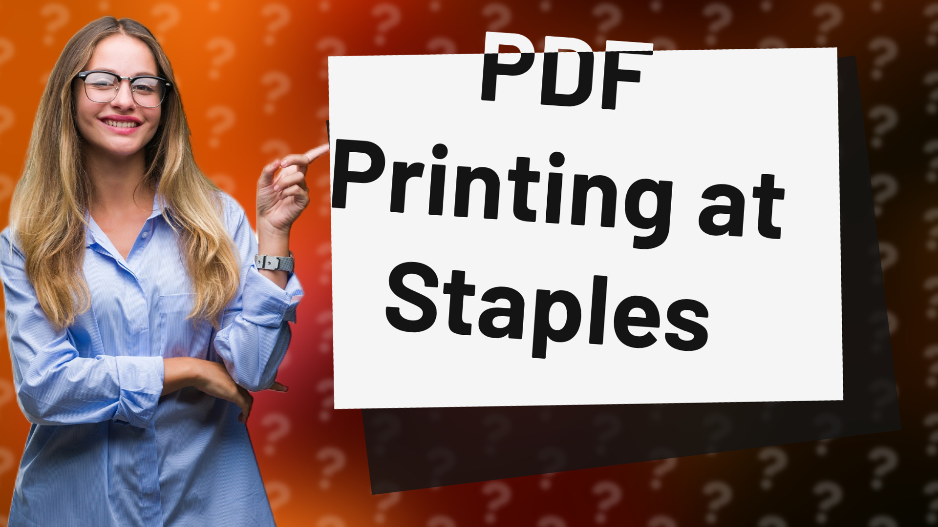 PDF Printing at Staples