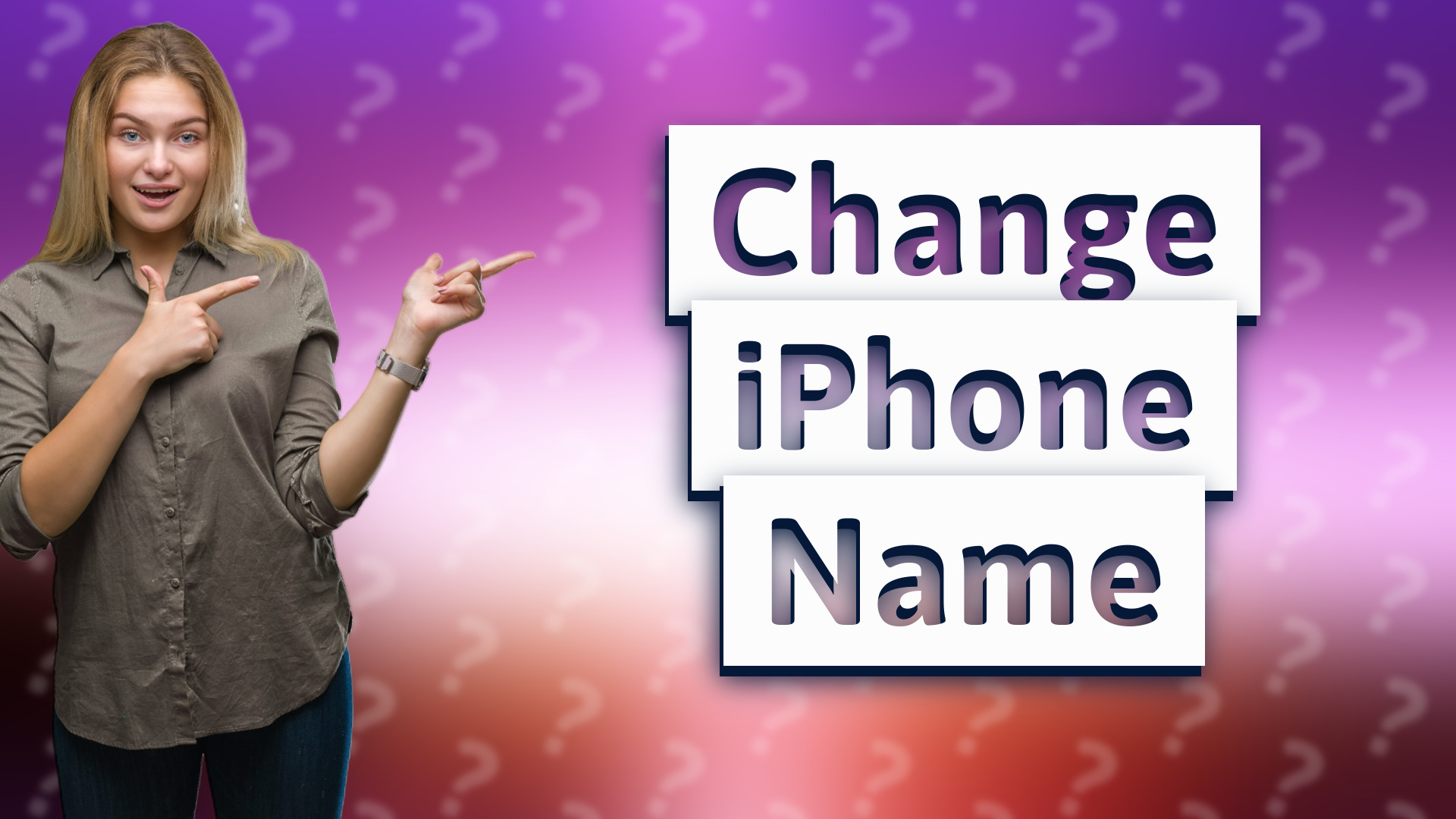Change iPhone Name