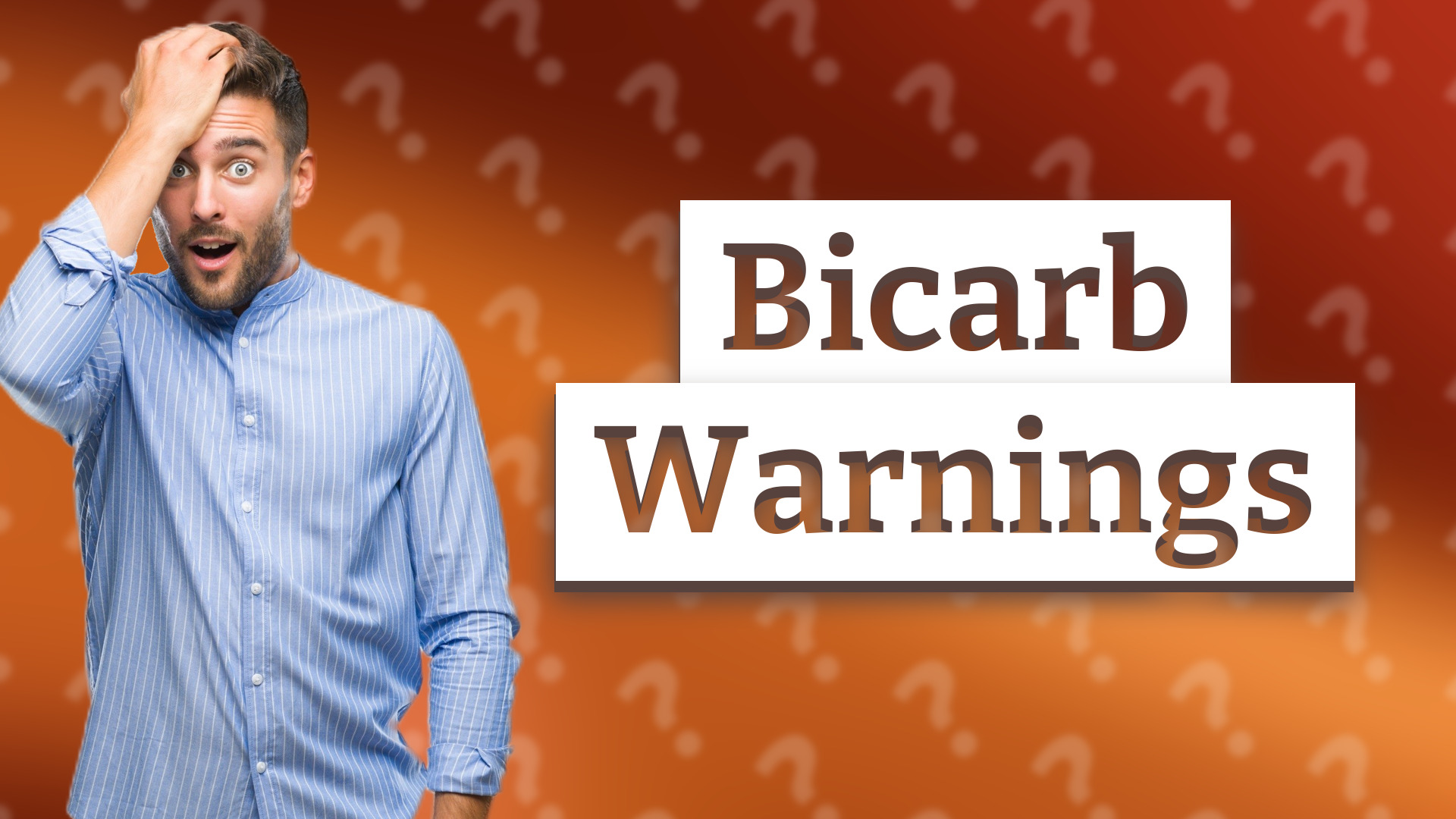 Bicarb Warnings