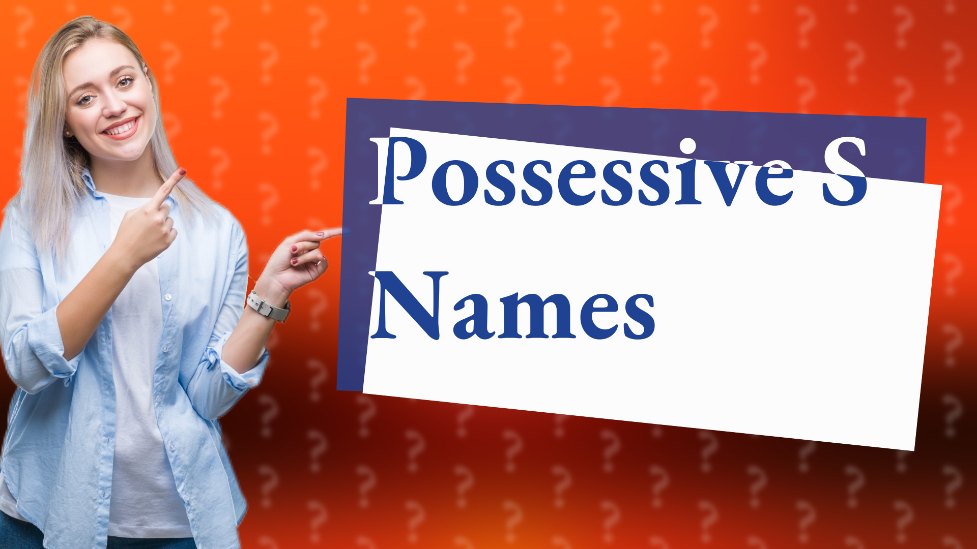 Possessive S Names