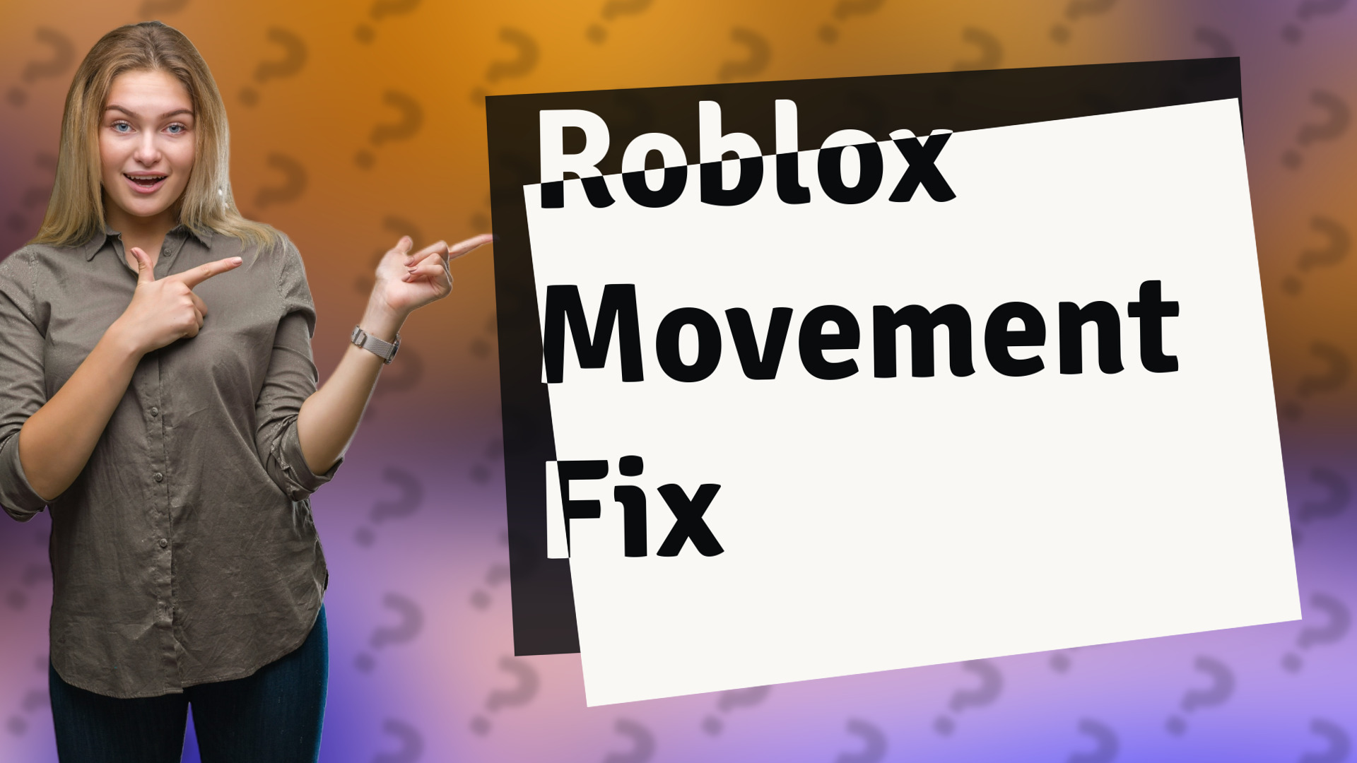 Roblox Movement Fix