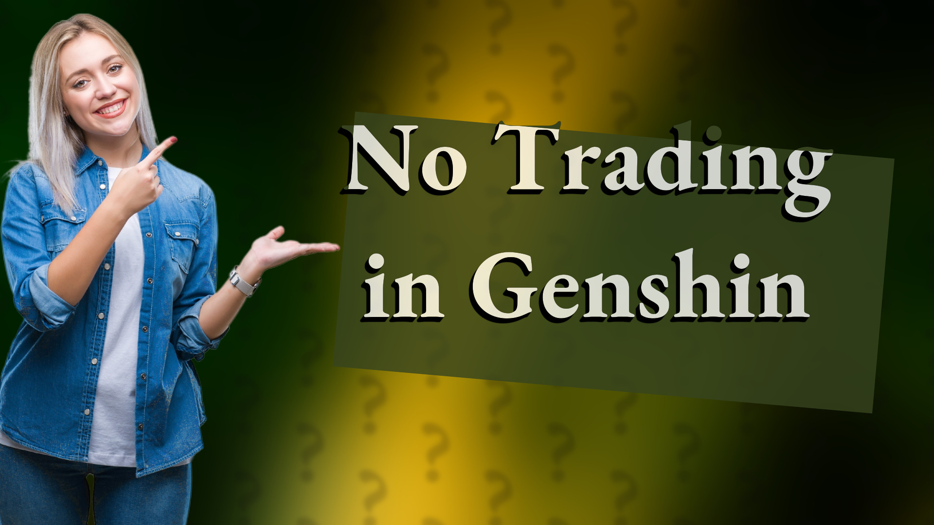 No Trading in Genshin