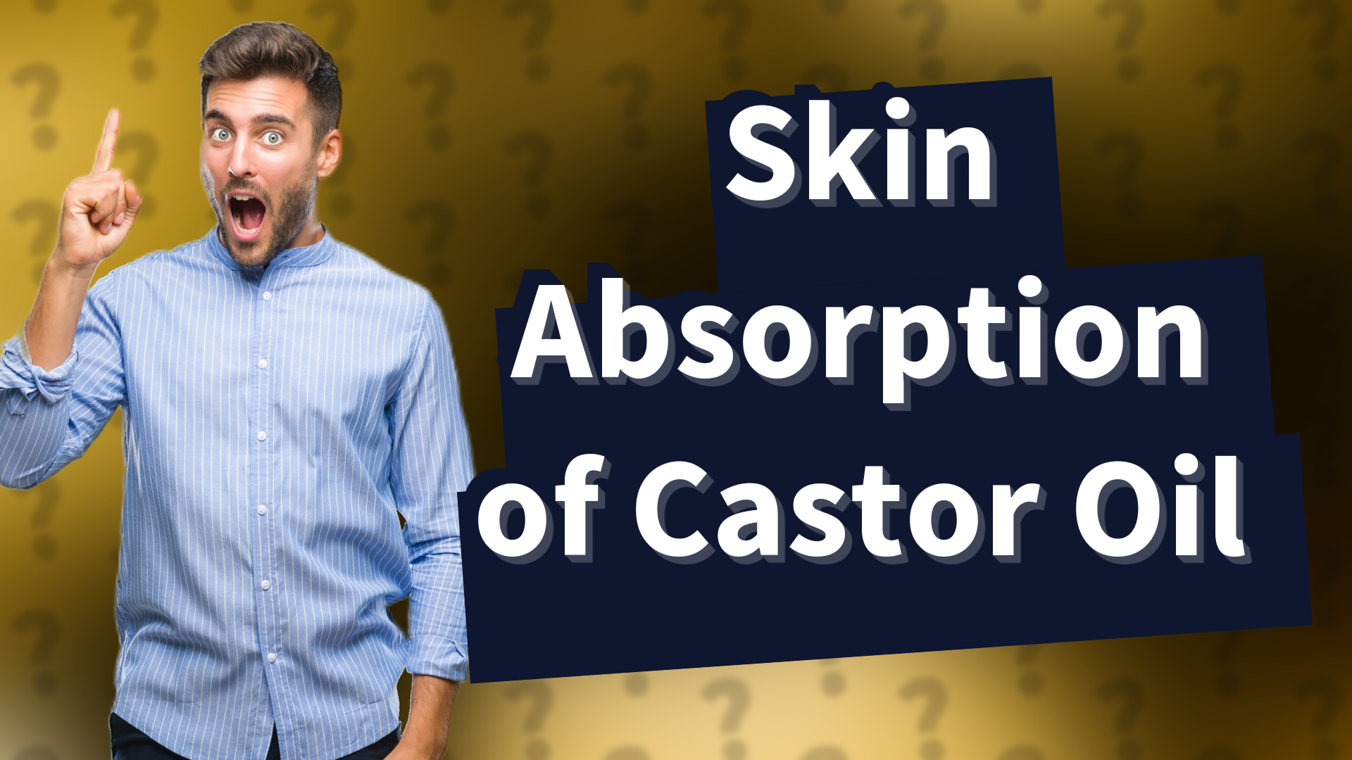 Skin Absorption of Castor Oil