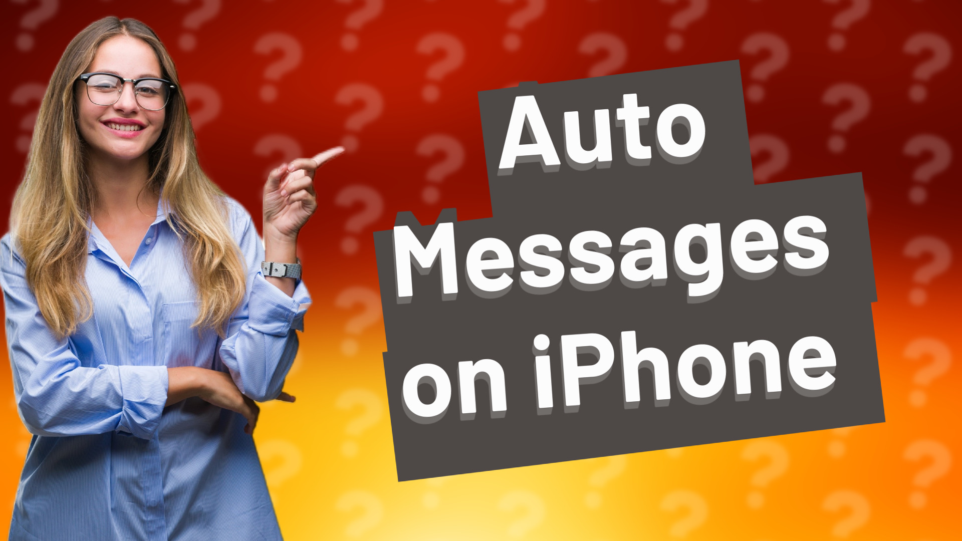 Auto Messages on iPhone