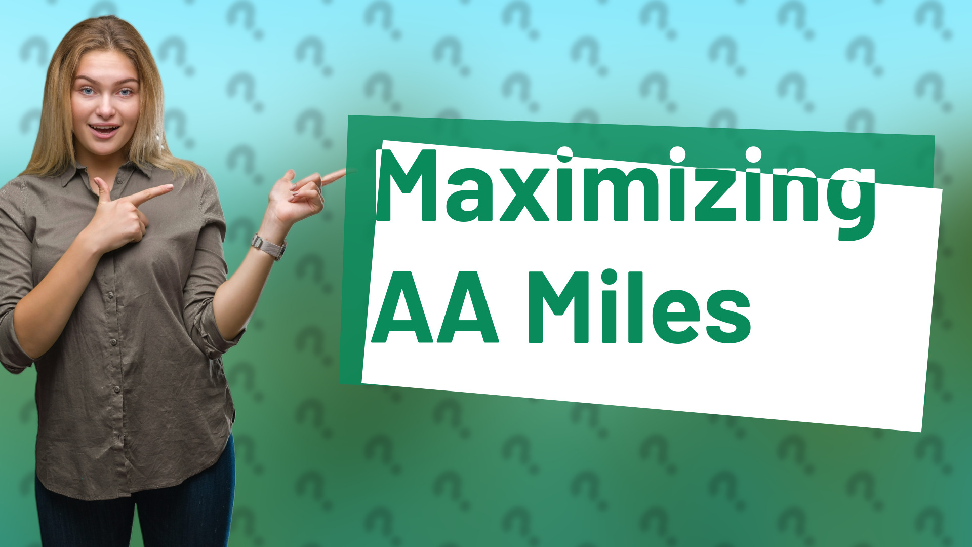 Maximizing AA Miles